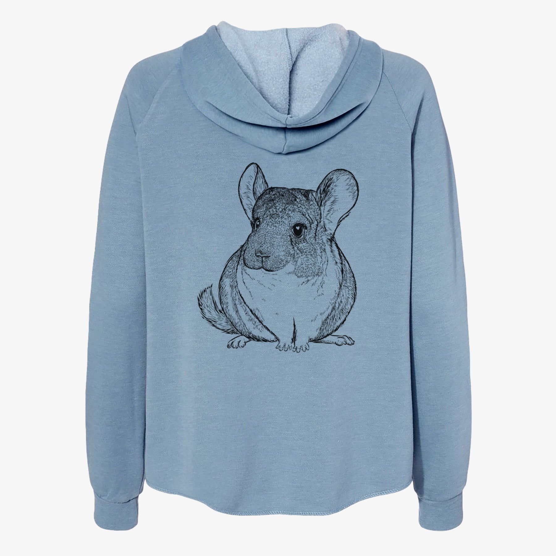 Cheddar the Chinchilla - Women's Cali Wave Zip-Up Sweatshirt