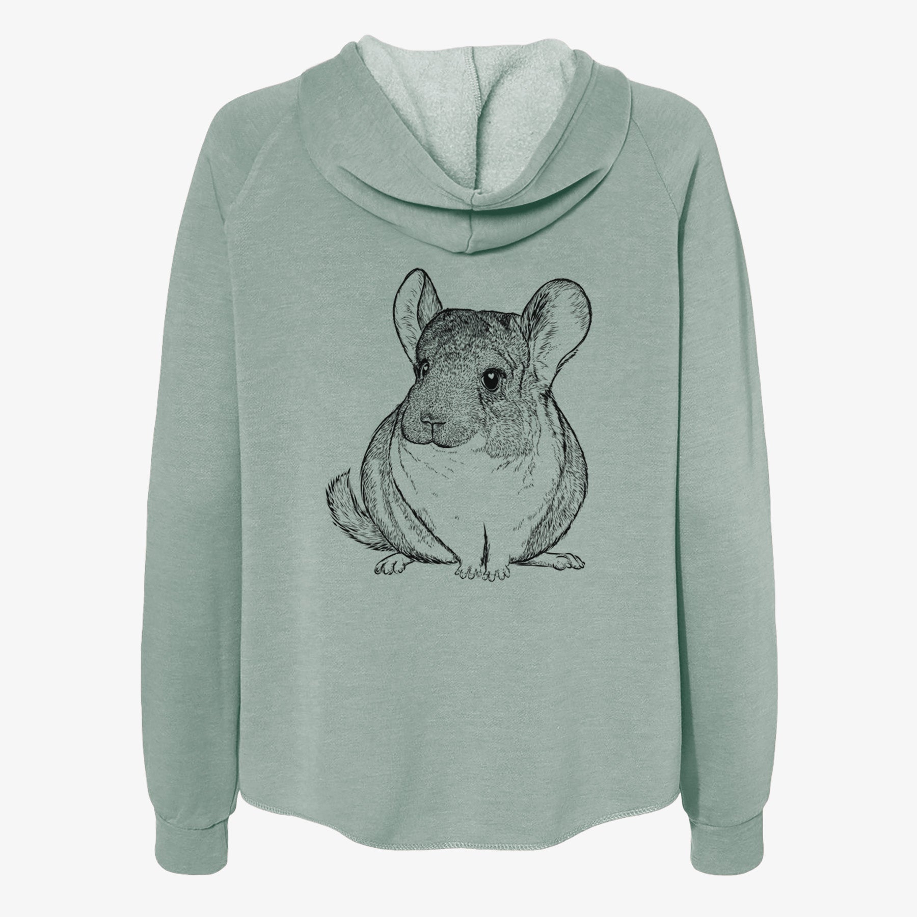 Cheddar the Chinchilla - Women's Cali Wave Zip-Up Sweatshirt