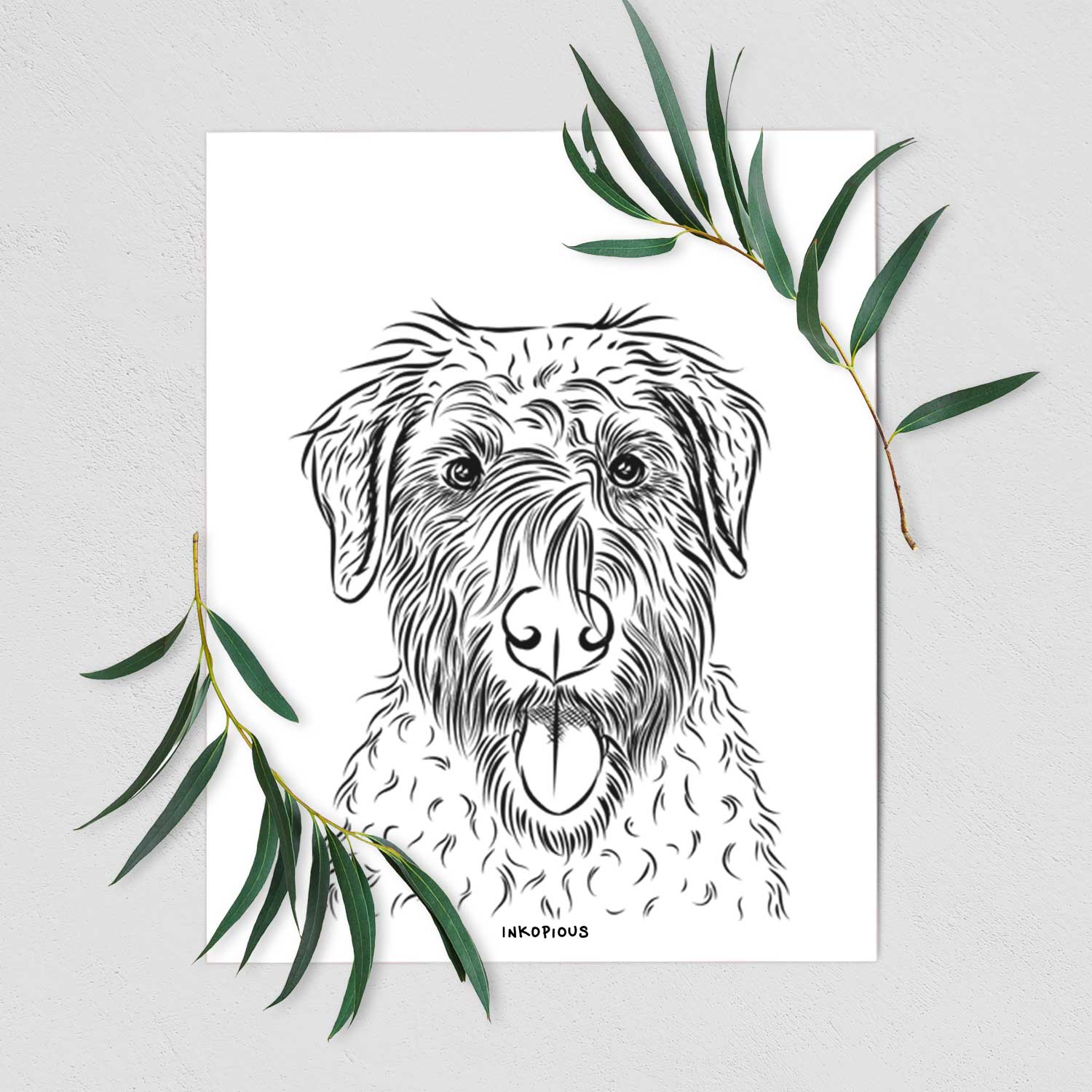 Chester the Soft Coated Wheaten Terrier Art Print