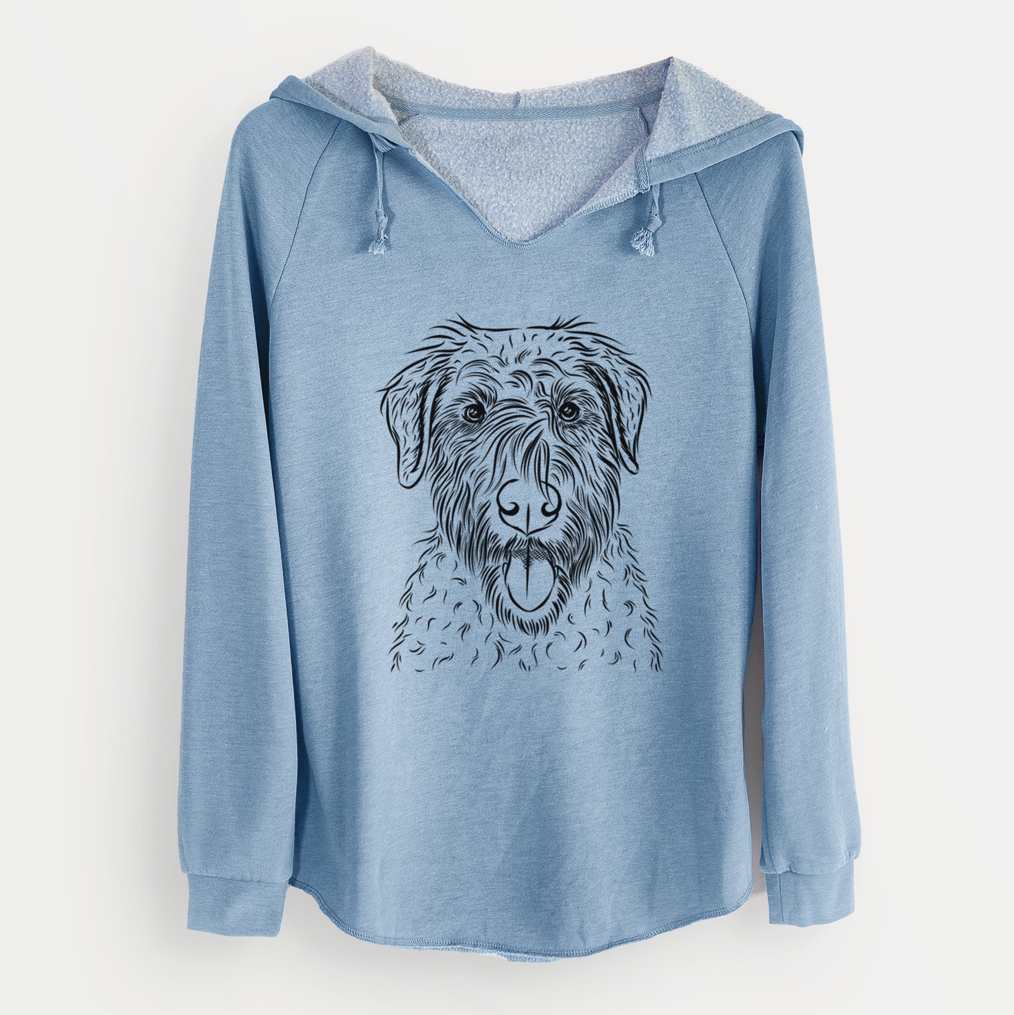 Bare Chester the Soft Coated Wheaten Terrier - Cali Wave Hooded Sweatshirt