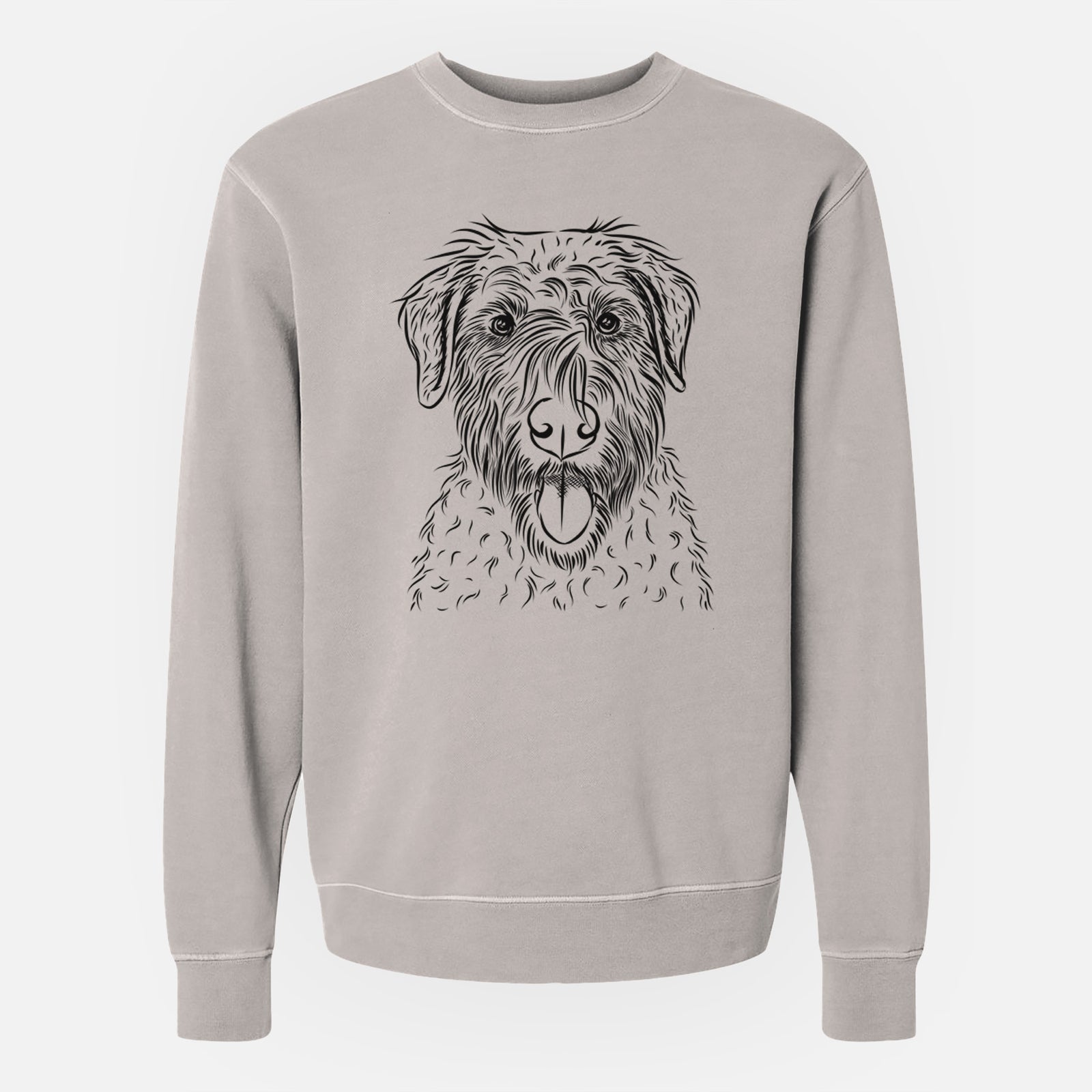 Bare Chester the Soft Coated Wheaten Terrier - Unisex Pigment Dyed Crew Sweatshirt