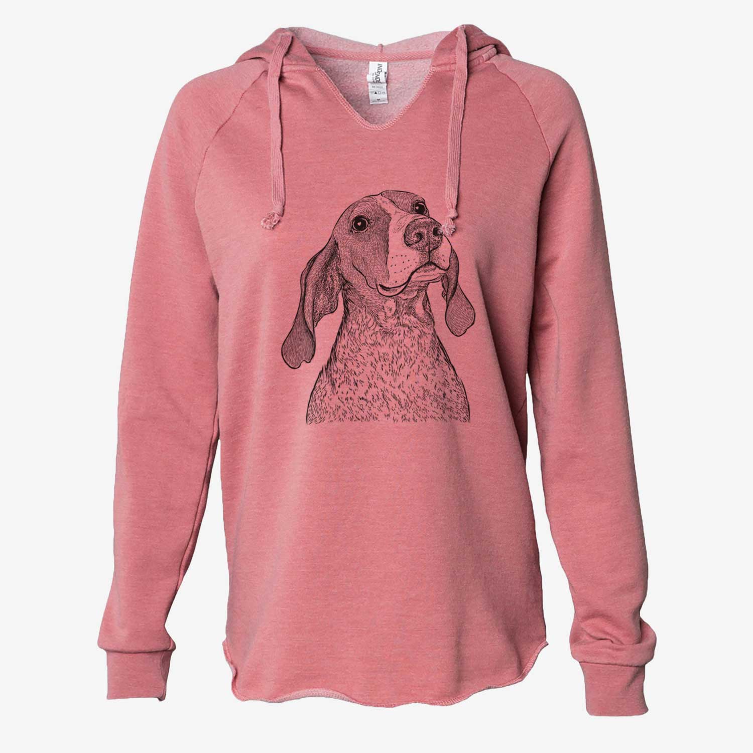 Chester the Red Tick Coonhound - Cali Wave Hooded Sweatshirt