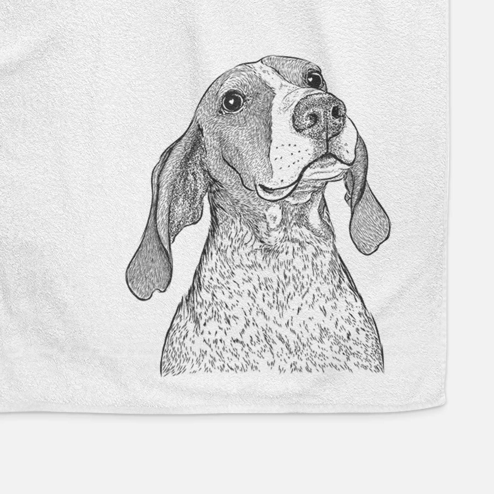 Chester the Red Tick Coonhound Decorative Hand Towel