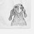 Chester the Red Tick Coonhound Decorative Hand Towel