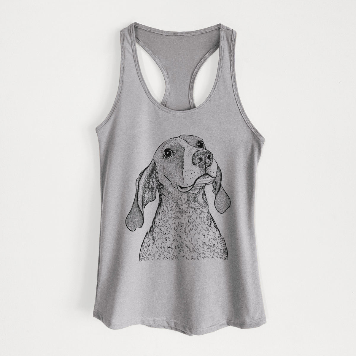 Chester the Red Tick Coonhound - Women&#39;s Racerback Tanktop