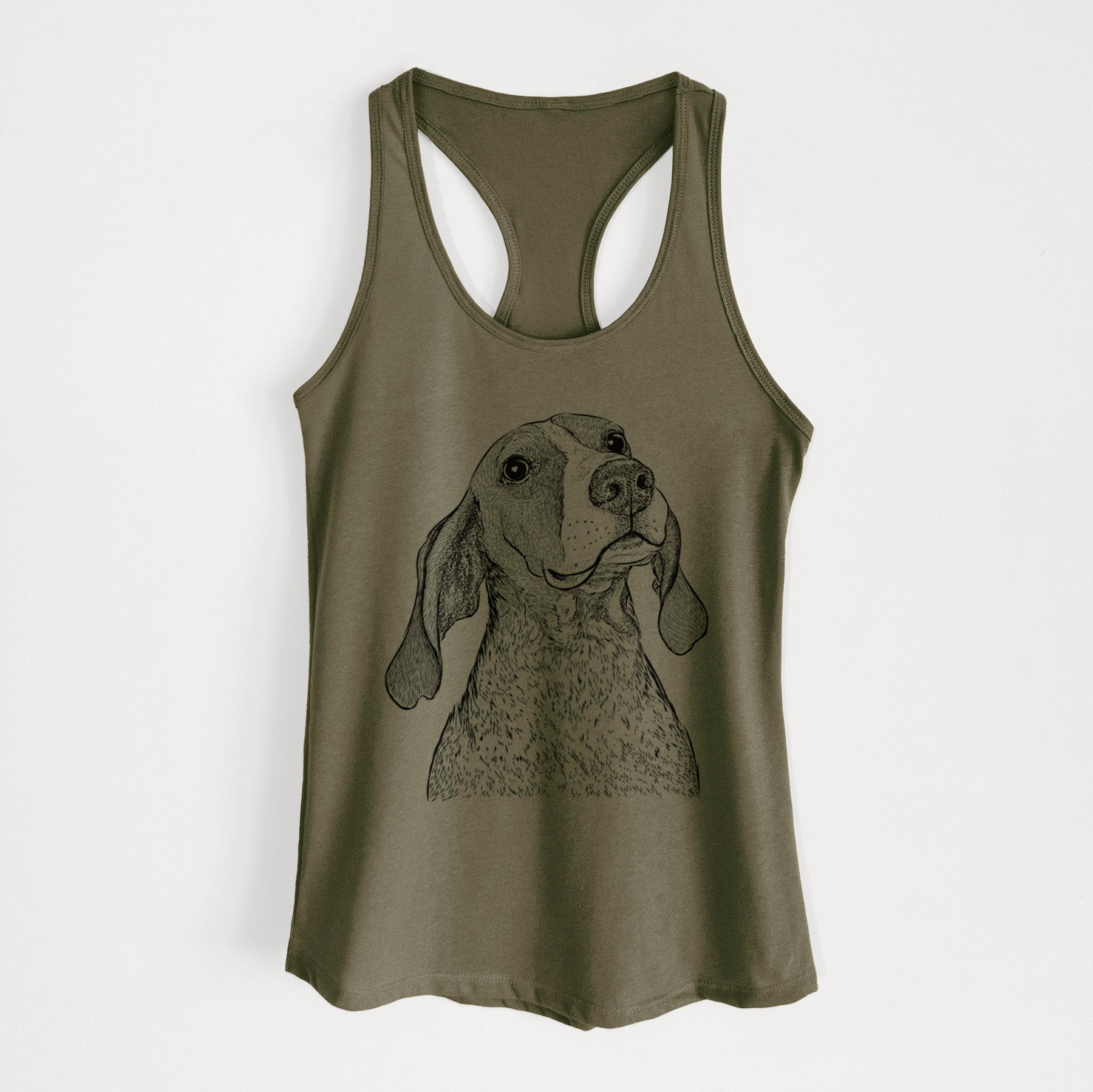 Chester the Red Tick Coonhound - Women's Racerback Tanktop