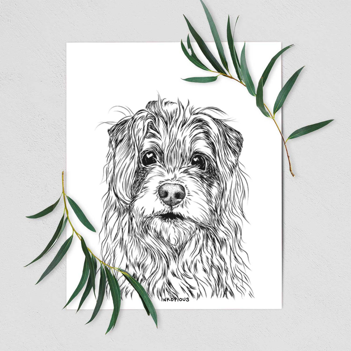 Chester the Terrier Mix Art Print