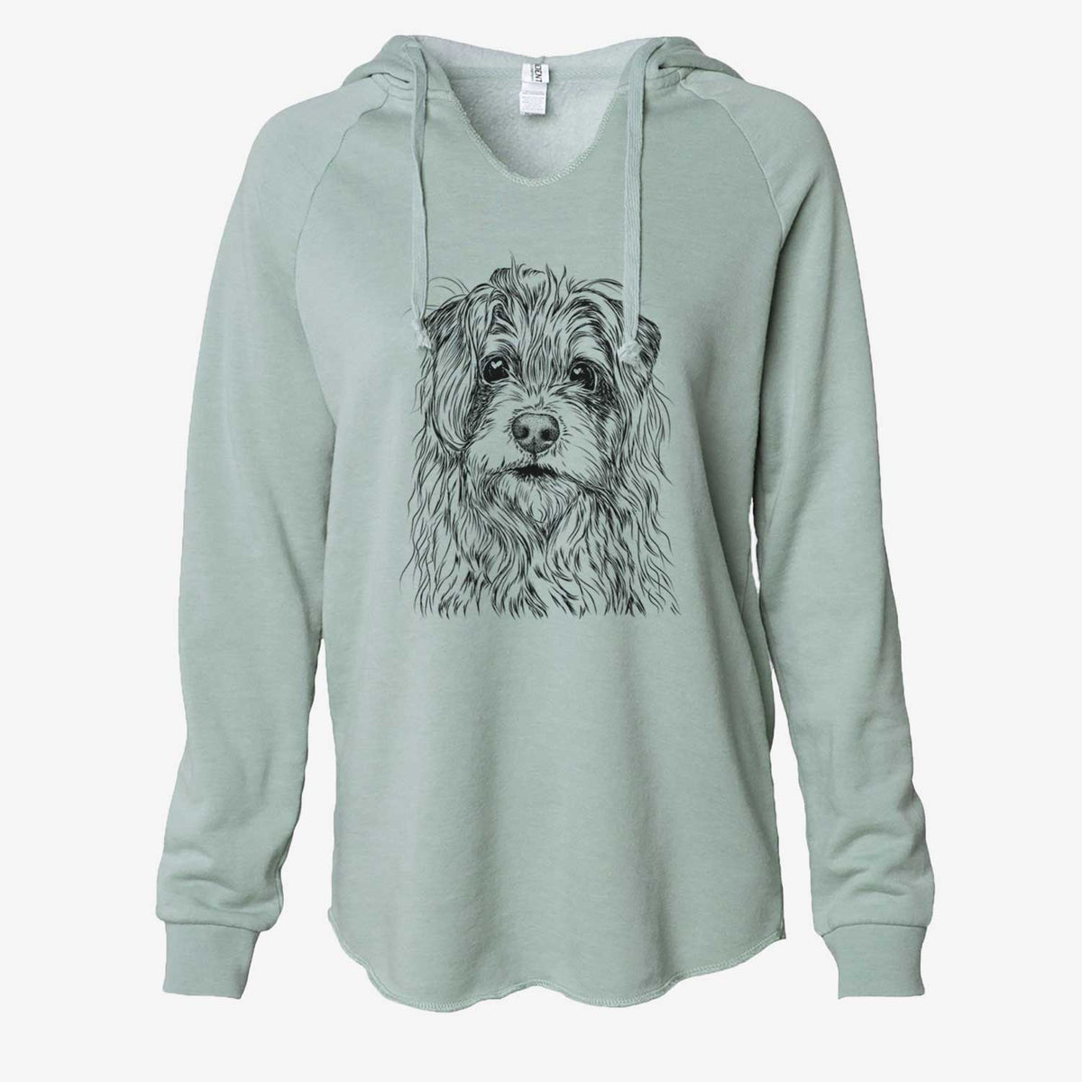 Chester the Terrier Mix - Cali Wave Hooded Sweatshirt