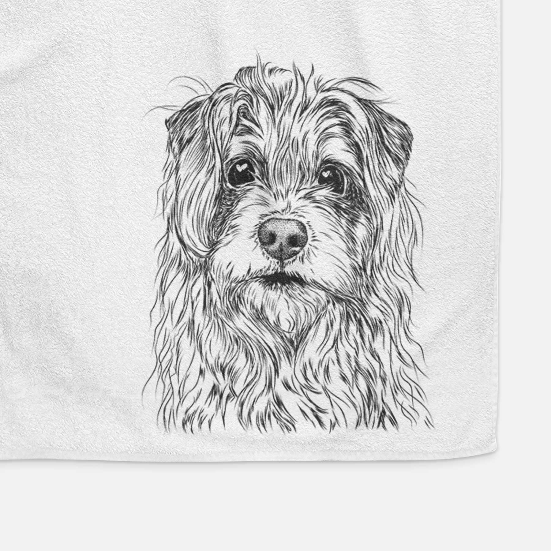 Chester the Terrier Mix Decorative Hand Towel