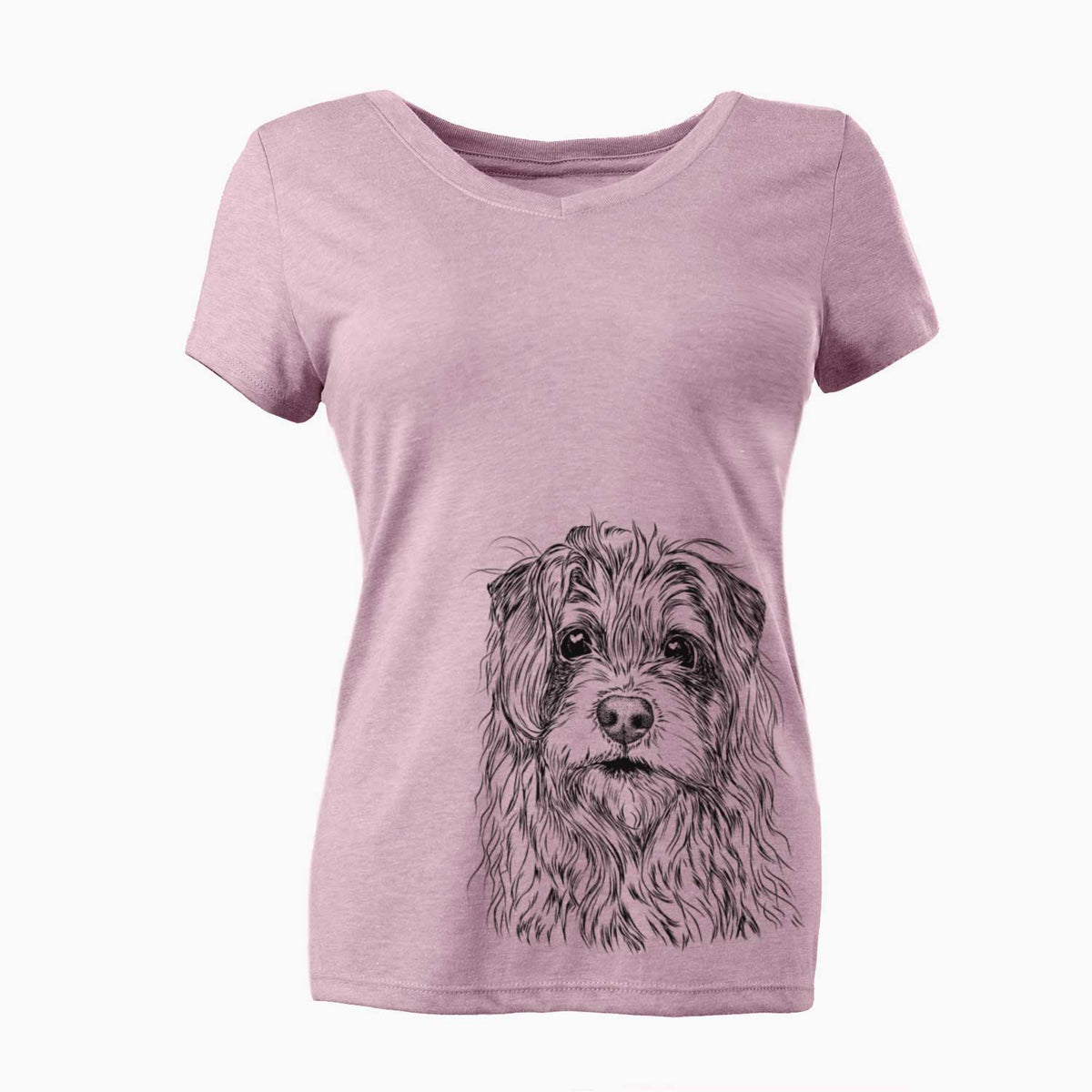 Bare Chester the Terrier Mix - Women's V-neck Shirt