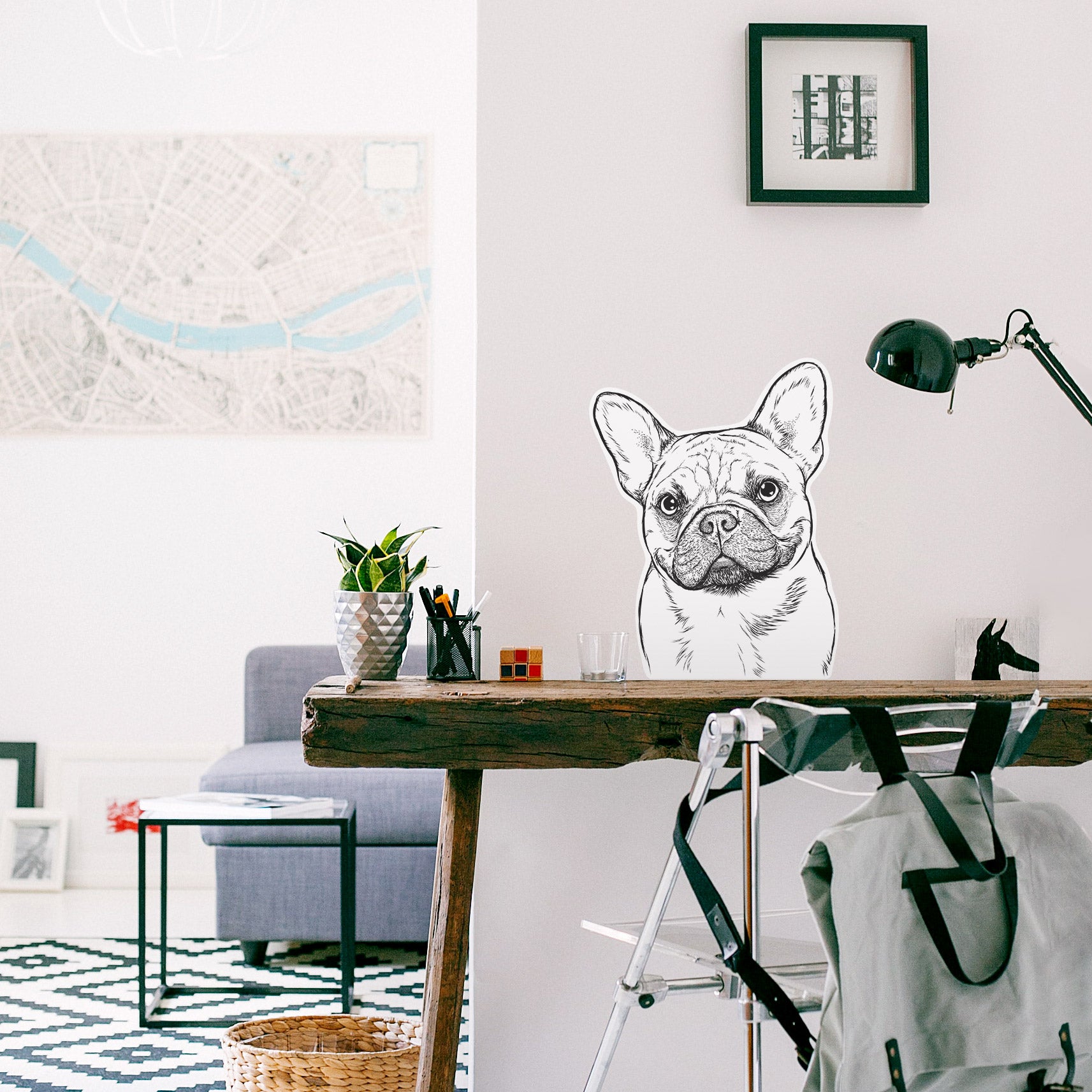 Chew Chew the French Bulldog - Wall Decal