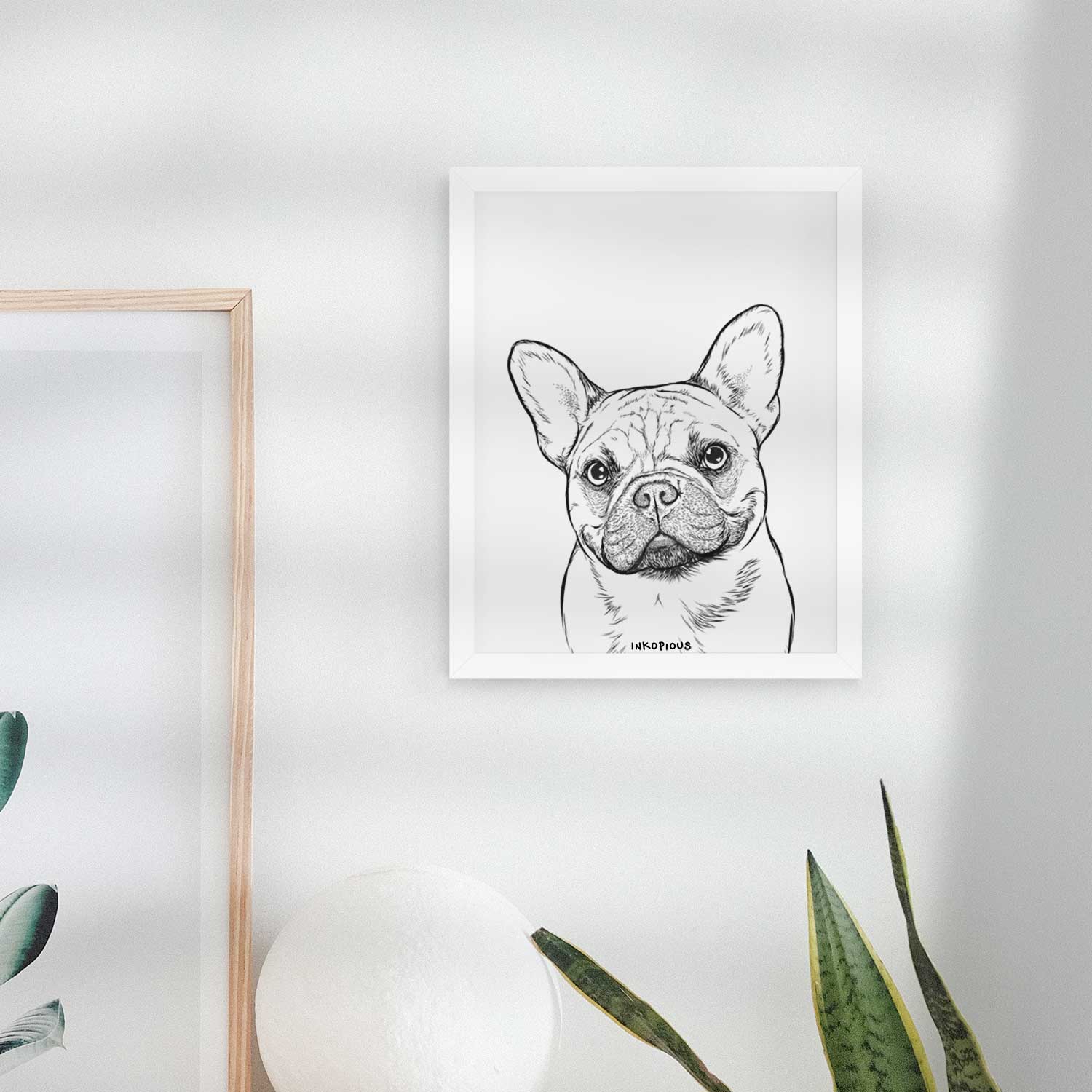 Chew Chew the French Bulldog Art Print