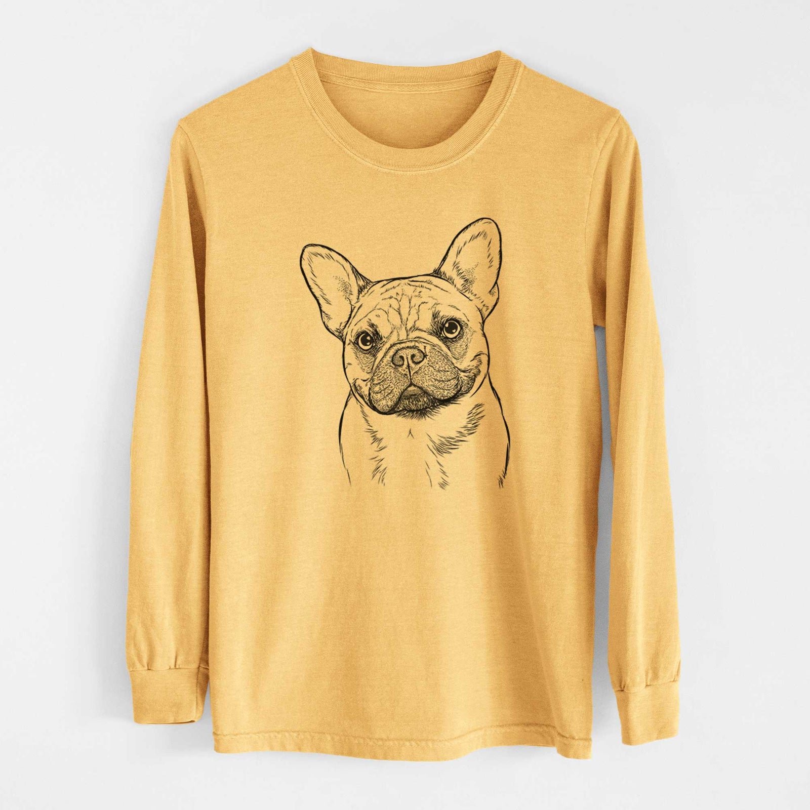 Bare Chew Chew the French Bulldog - Heavyweight 100% Cotton Long Sleeve