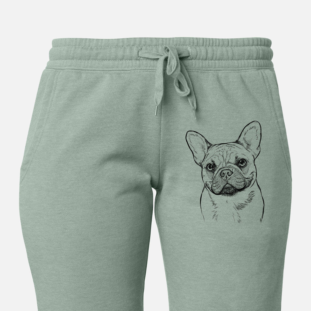 Chew Chew the French Bulldog - Women&#39;s Cali Wave Joggers