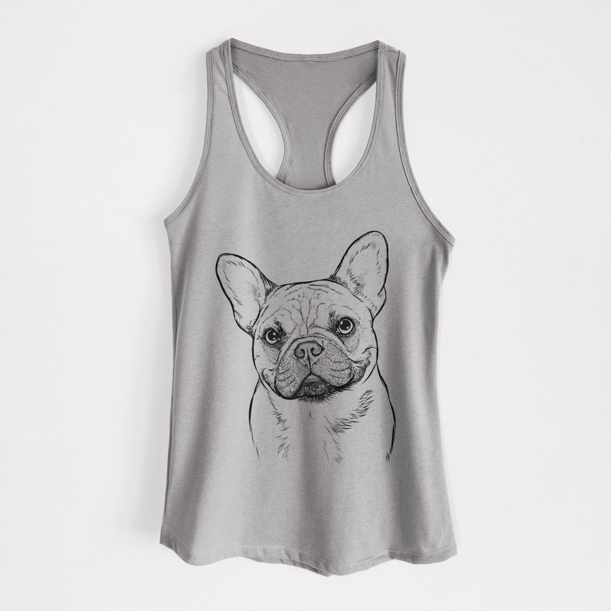 Chew Chew the French Bulldog - Women&#39;s Racerback Tanktop