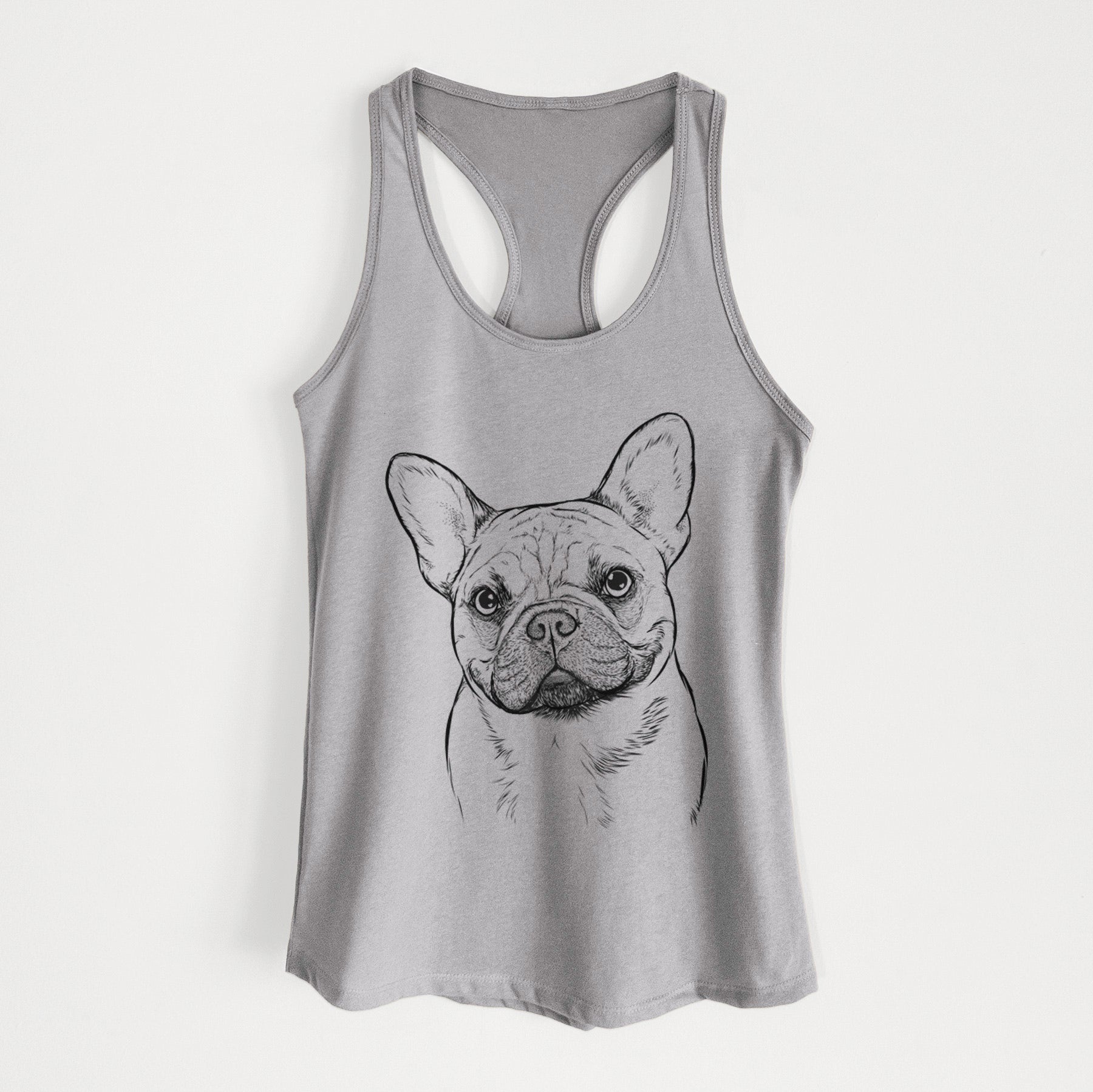 Chew Chew the French Bulldog - Women's Racerback Tanktop