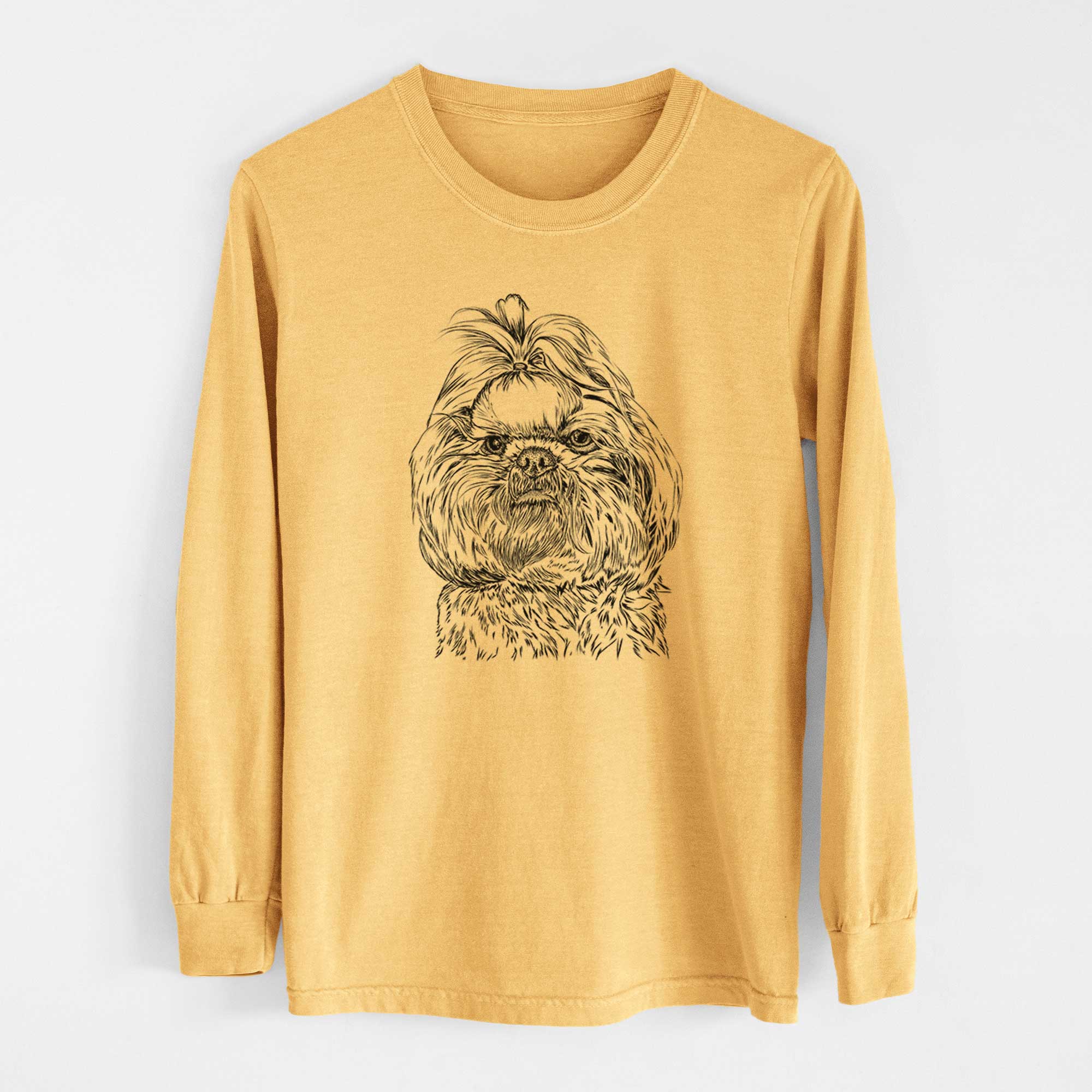 Bare Chewie the Shih Tzu - Heavyweight 100% Cotton Long Sleeve