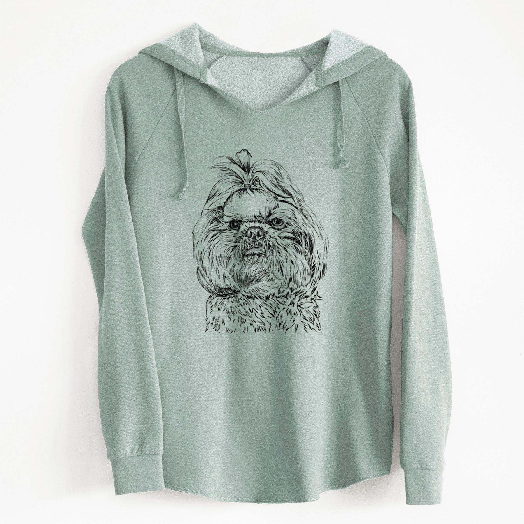 Bare Chewie the Shih Tzu - Cali Wave Hooded Sweatshirt