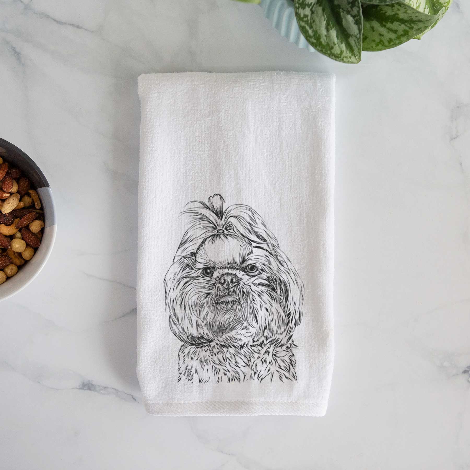 Chewie the Shih Tzu Decorative Hand Towel