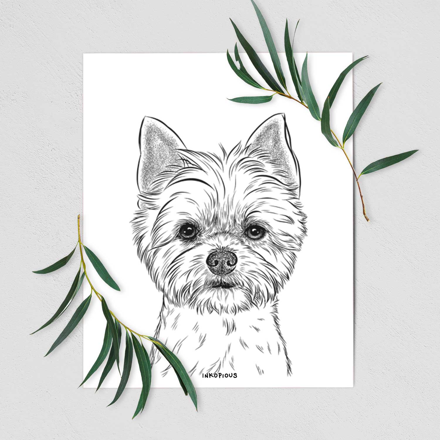 Chewy the Yorkshire Terrier Art Print