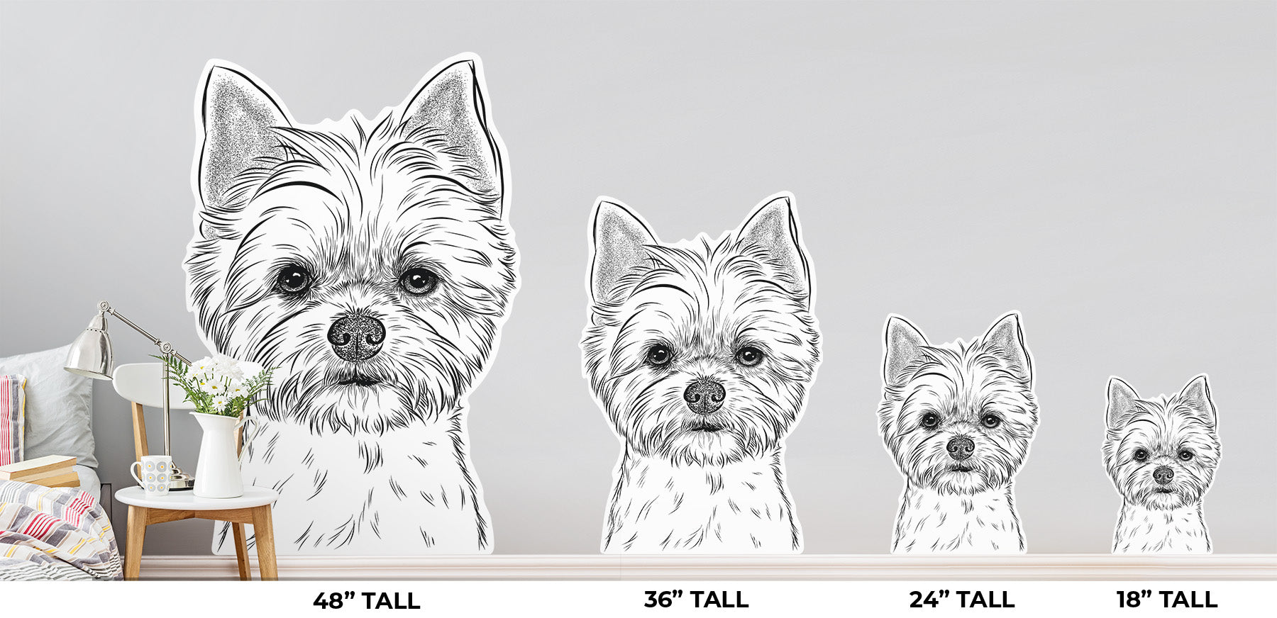 Chewie the Yorkshire Terrier - Wall Decal