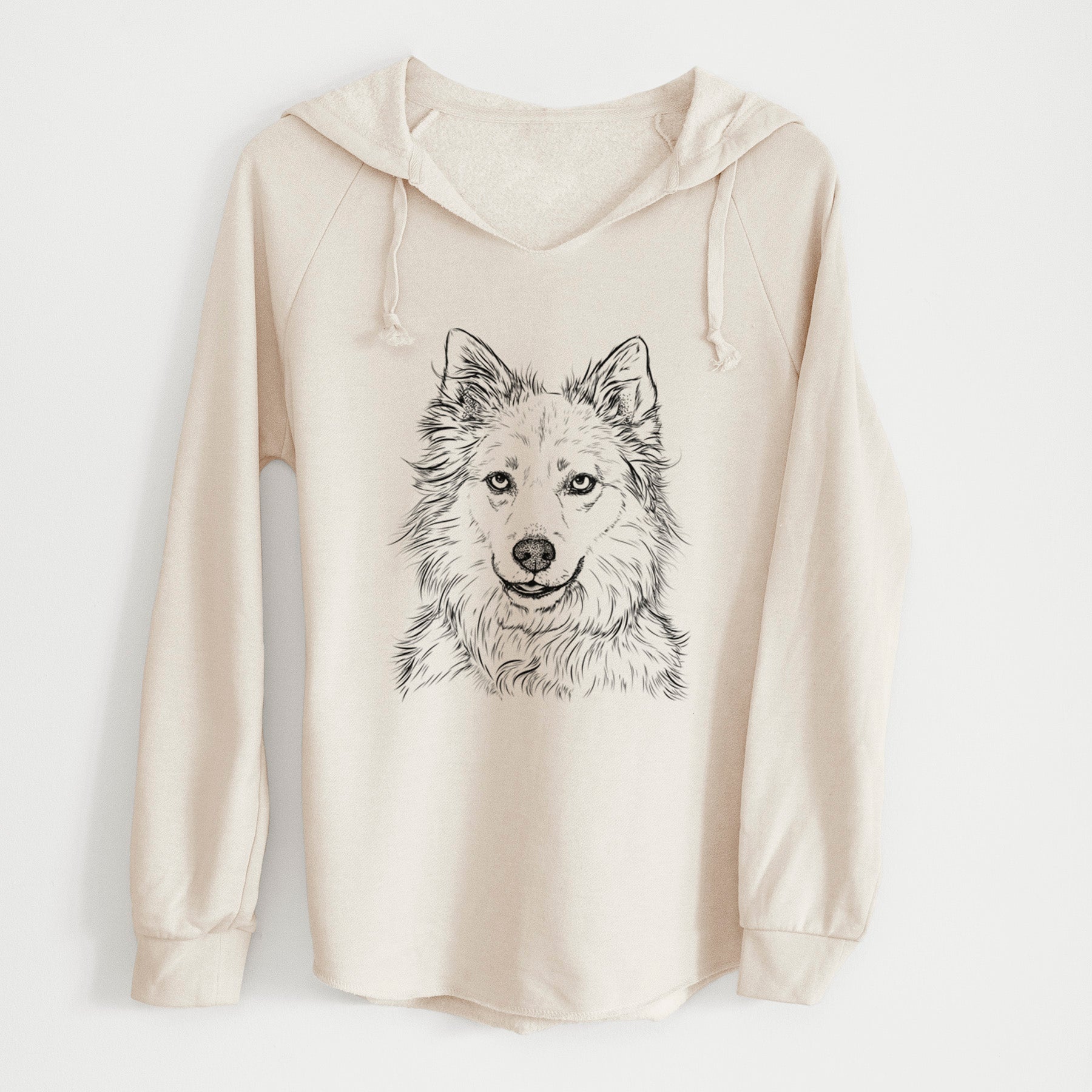 Bare Chia the Samoyed Husky Mix - Cali Wave Hooded Sweatshirt