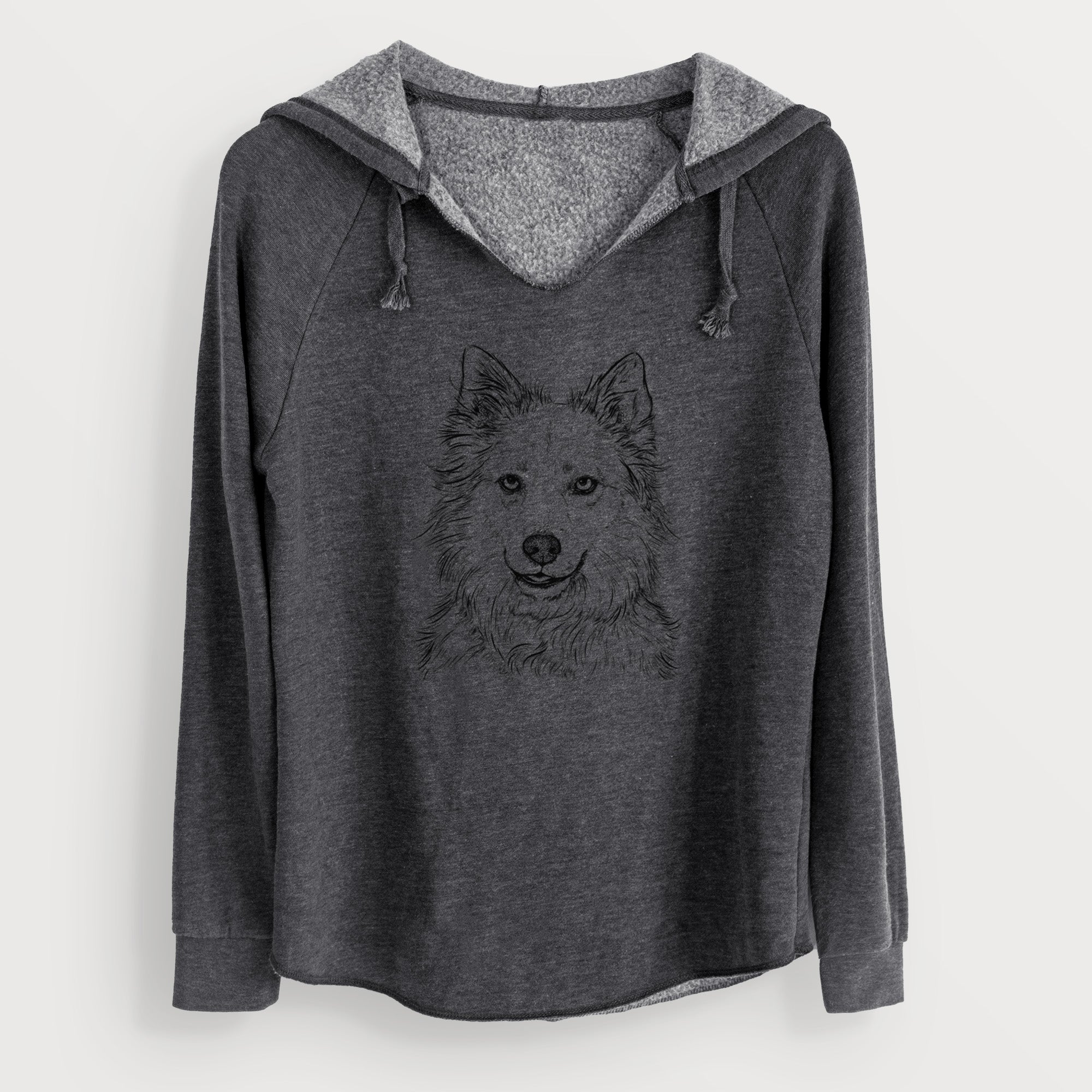 Bare Chia the Samoyed Husky Mix - Cali Wave Hooded Sweatshirt