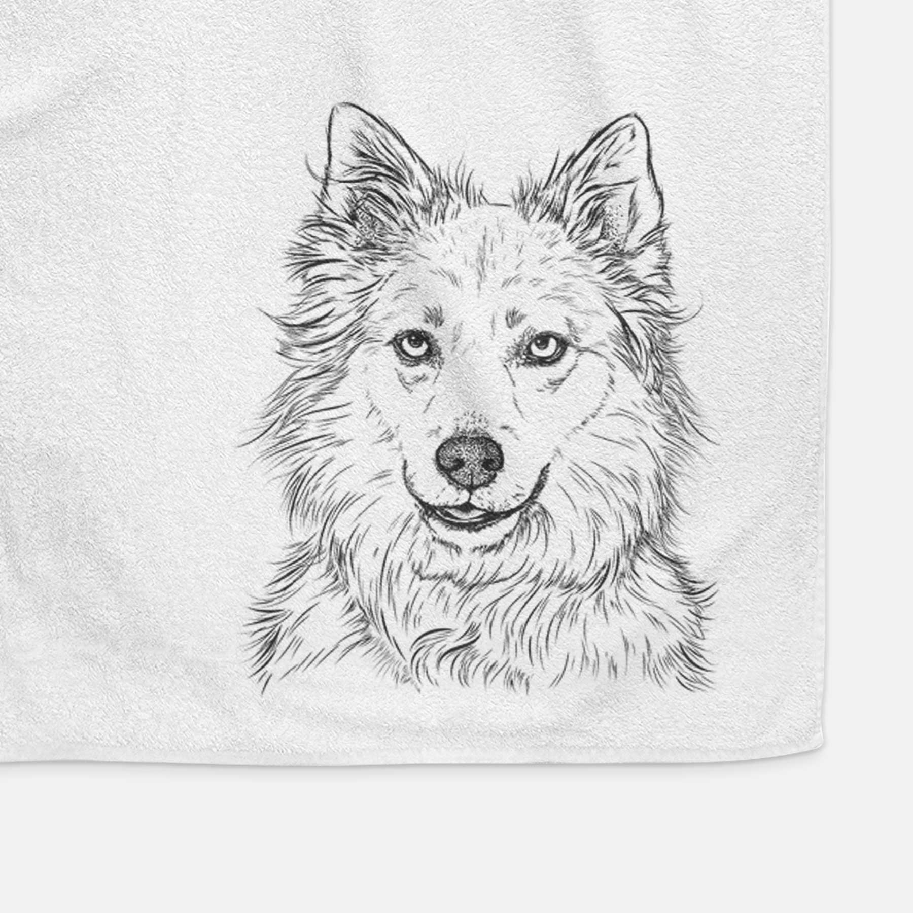 Chia the Samoyed Husky Mix Decorative Hand Towel