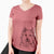 Bare Chia the Samoyed Husky Mix - Women's V-neck Shirt