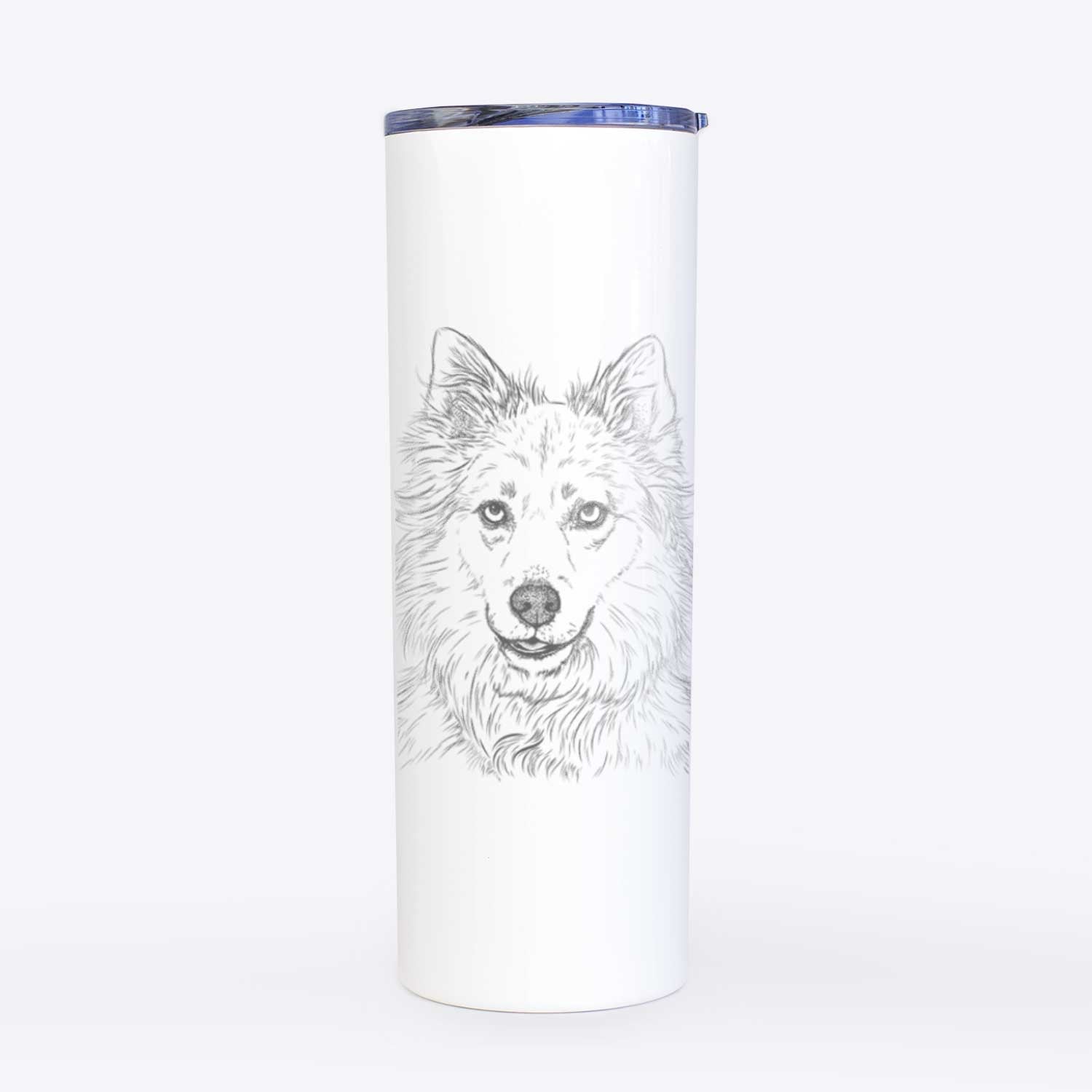 Chia the Samoyed Husky Mix - 20oz Skinny Tumbler