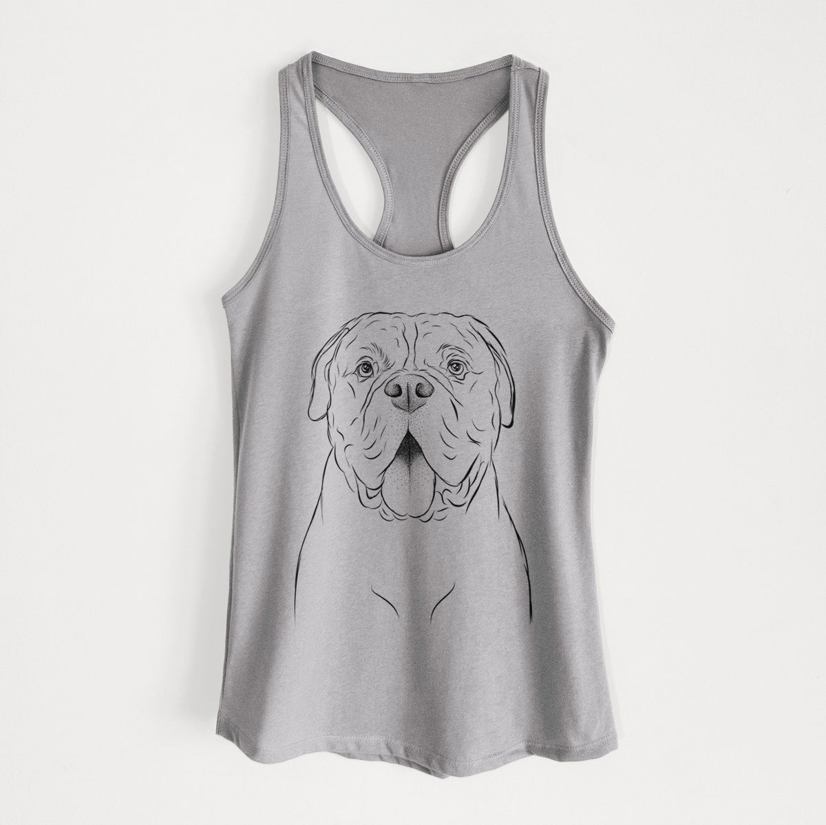 Chief the Boxer Bulldog Mix - Women&#39;s Racerback Tanktop