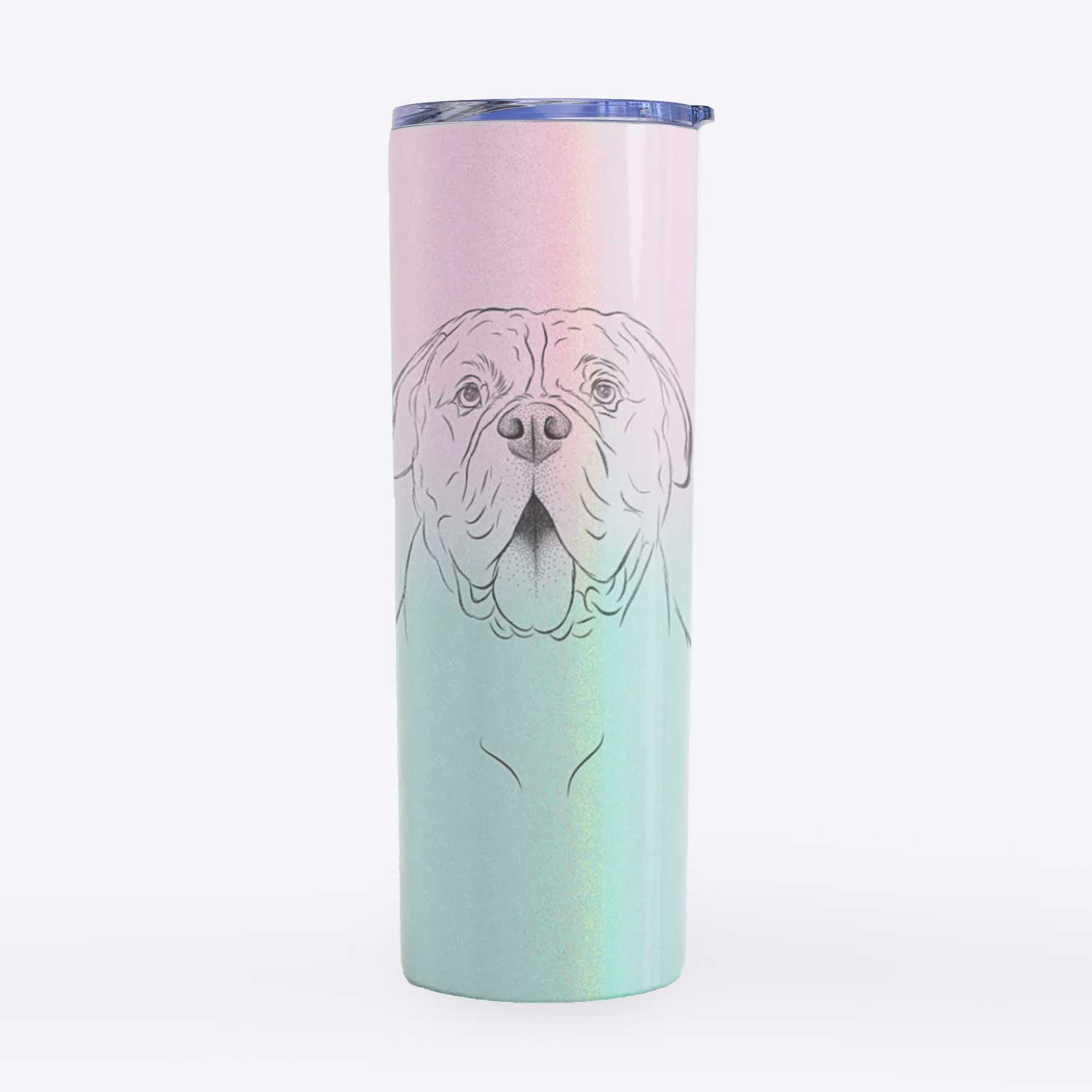 Chief the Boxer Bulldog Mix - 20oz Skinny Tumbler