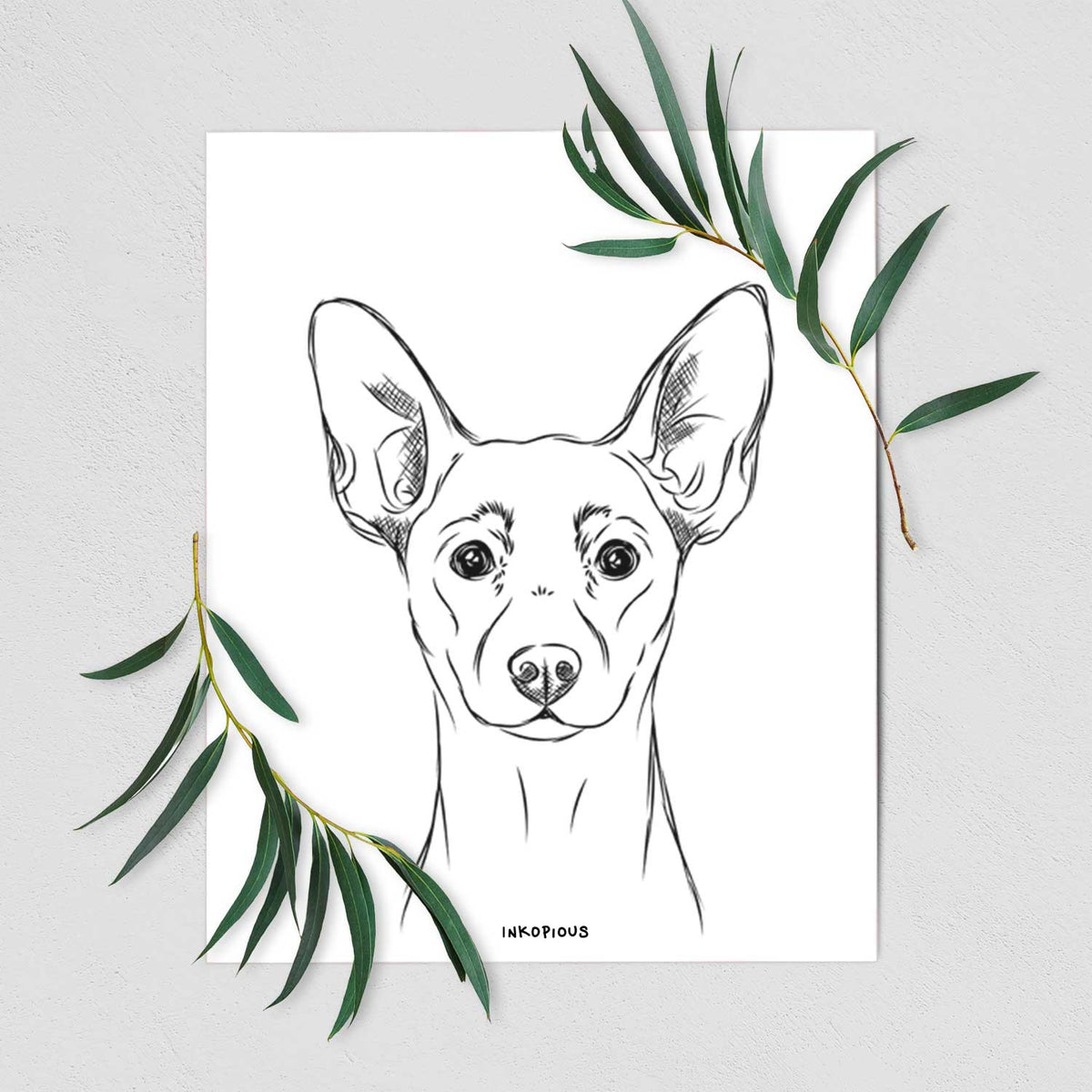 Chillie the Mini Pinscher Art Print