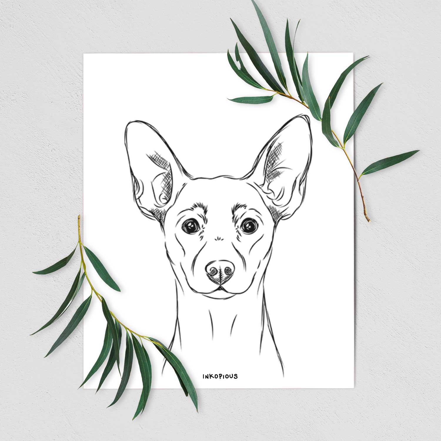 Chillie the Mini Pinscher Art Print