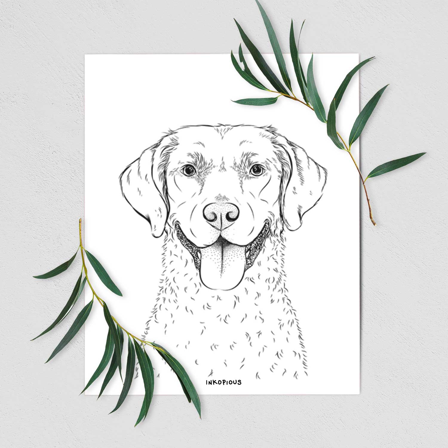 Chip the Chesapeake Bay Retriever Art Print