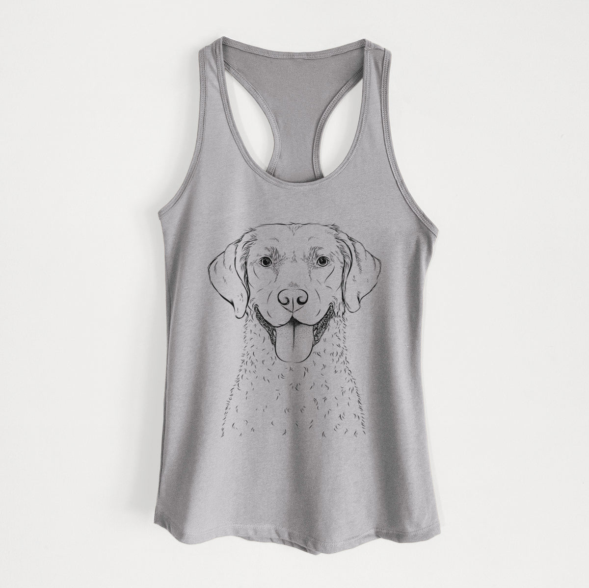 Chip the Chesapeake Bay Retriever - Women&#39;s Racerback Tanktop