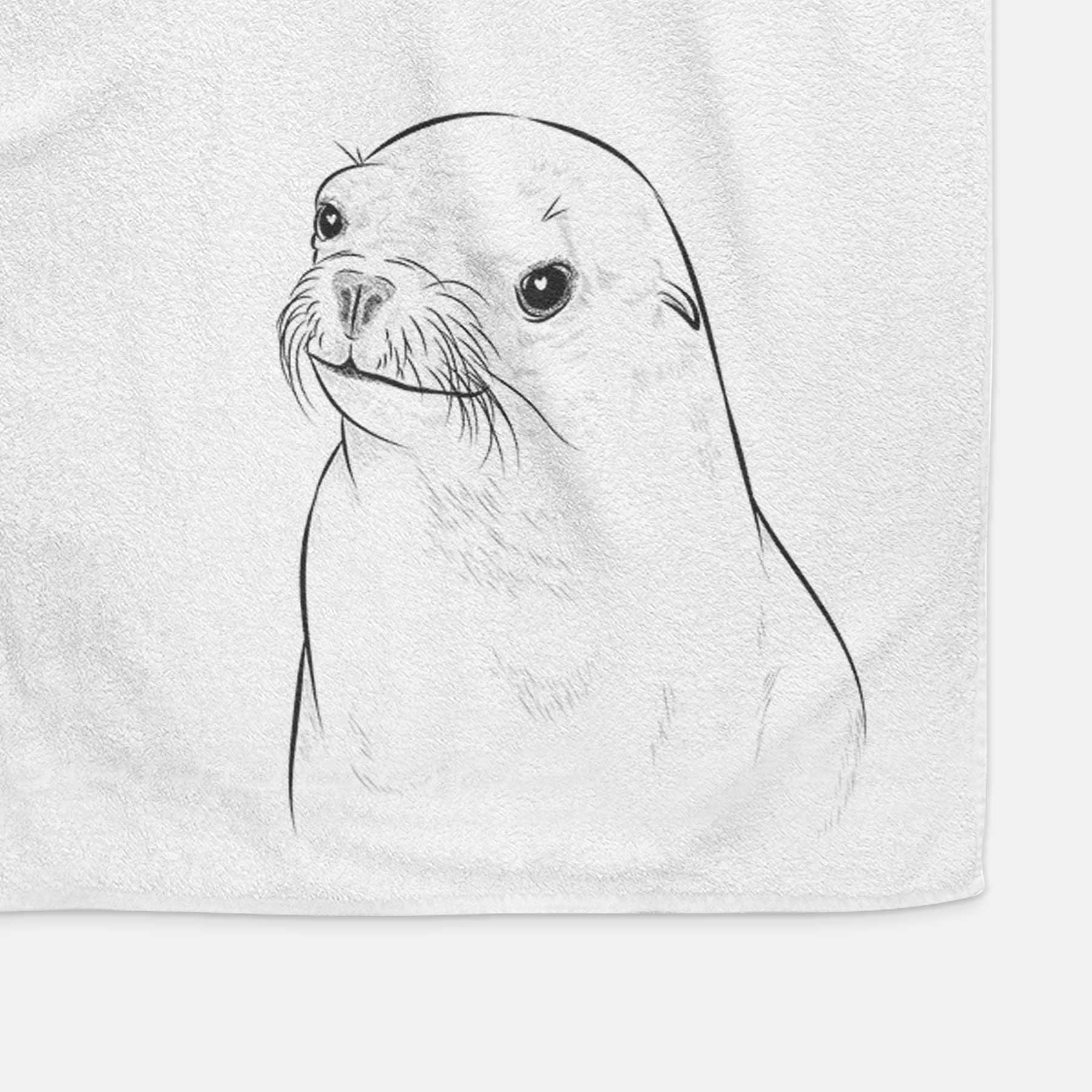 Chip the California Sea Lion Decorative Hand Towel