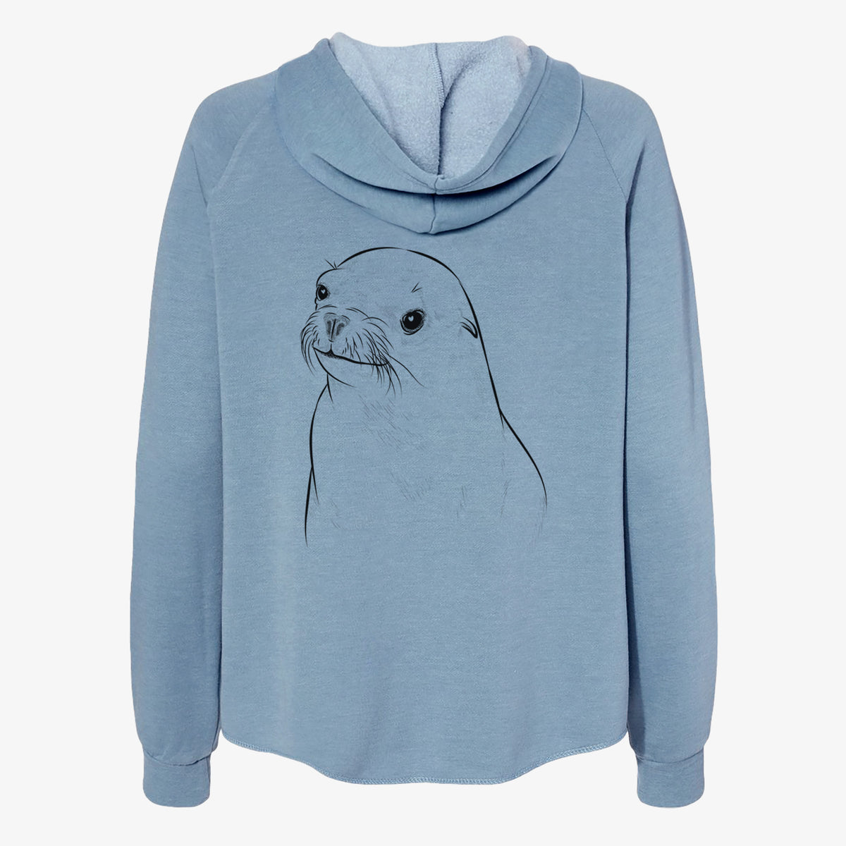 Chip the California Sea Lion - Women's Cali Wave Zip-Up Sweatshirt