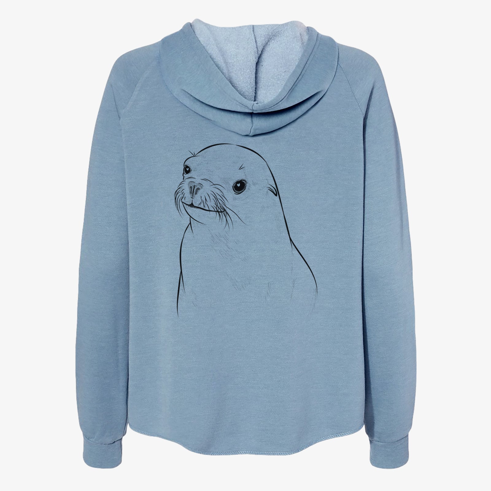Chip the California Sea Lion - Women's Cali Wave Zip-Up Sweatshirt