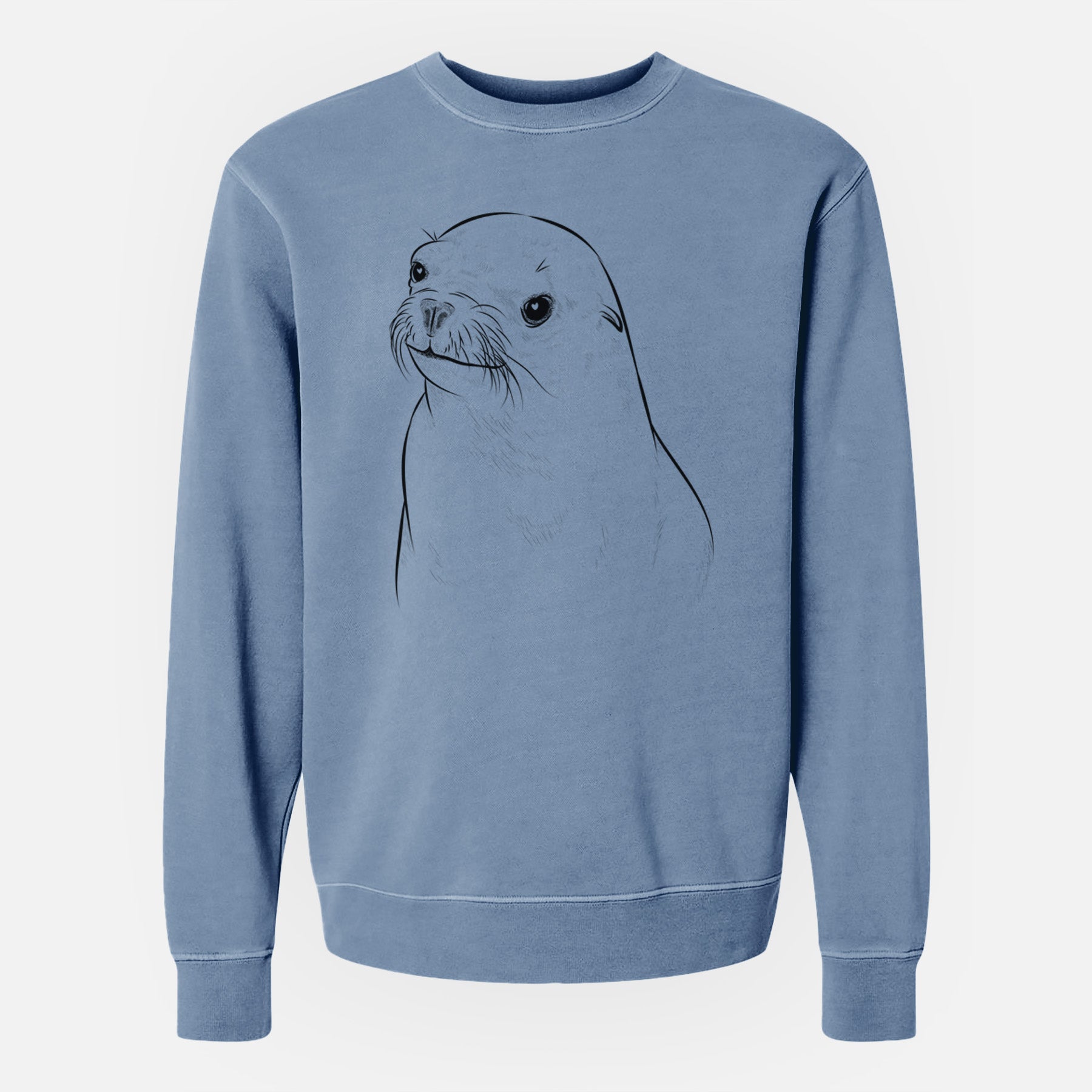 Bare Chip the California Sea Lion - Unisex Pigment Dyed Crew Sweatshirt