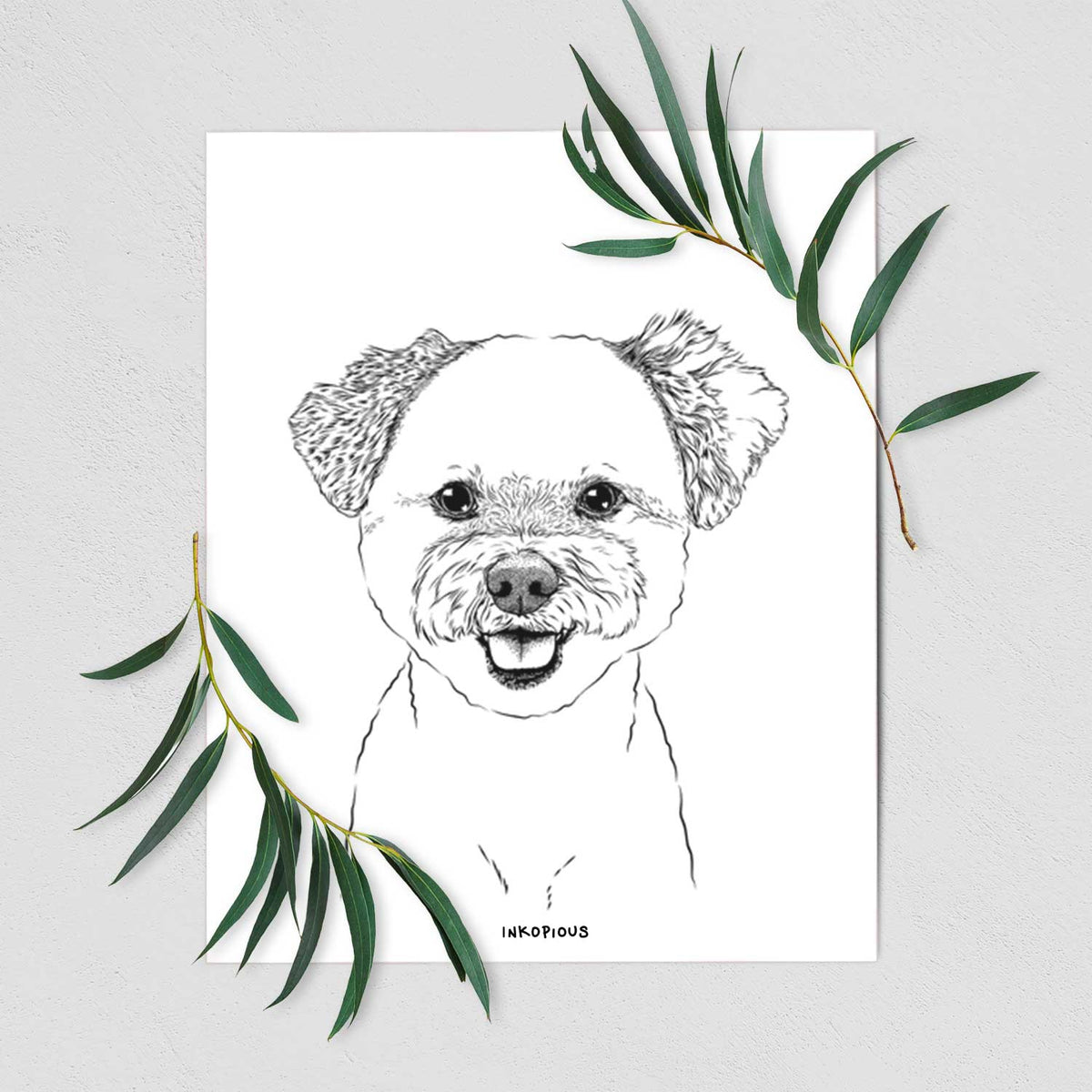 Chippy the Mixed Breed Art Print