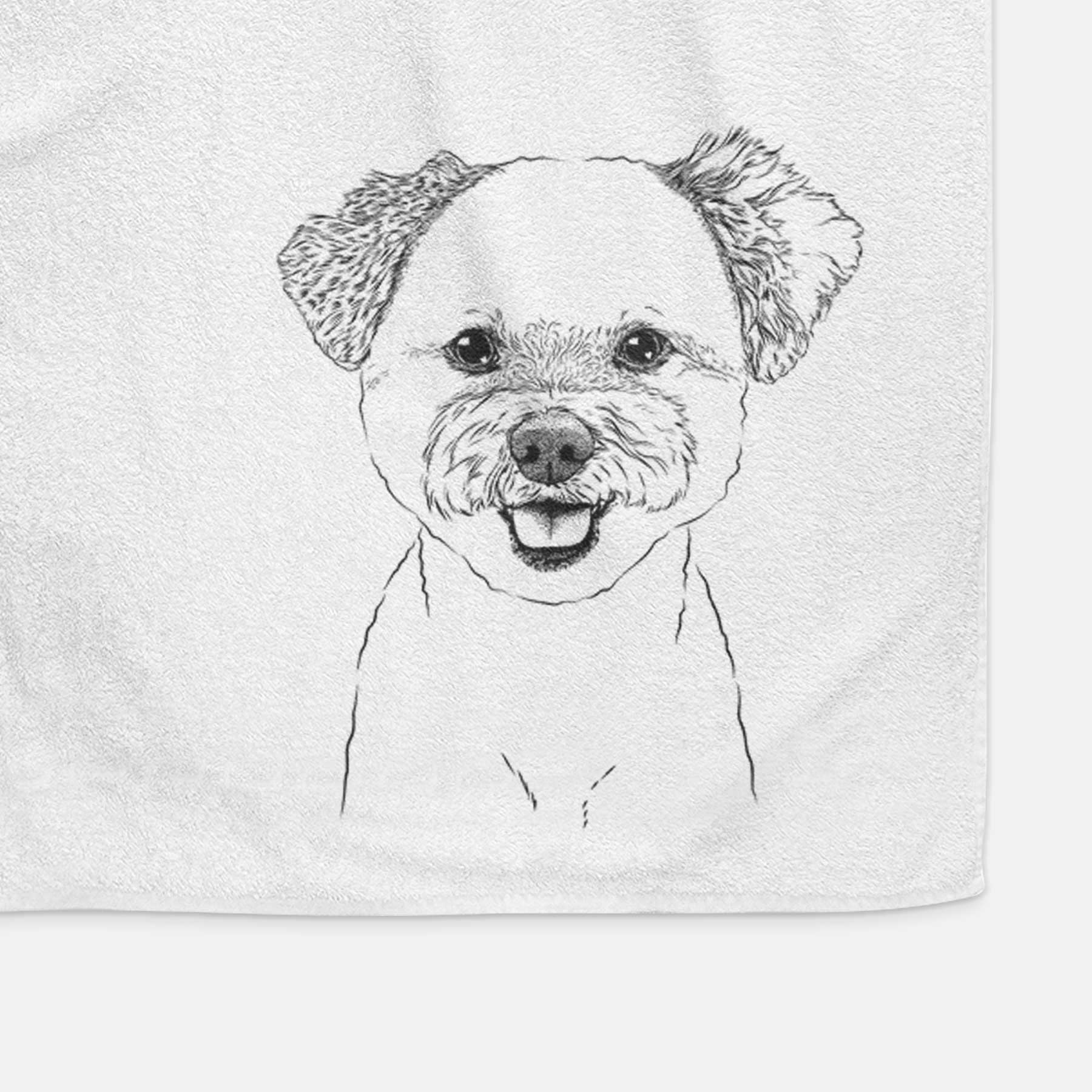 Chippy the Mixed Breed Decorative Hand Towel