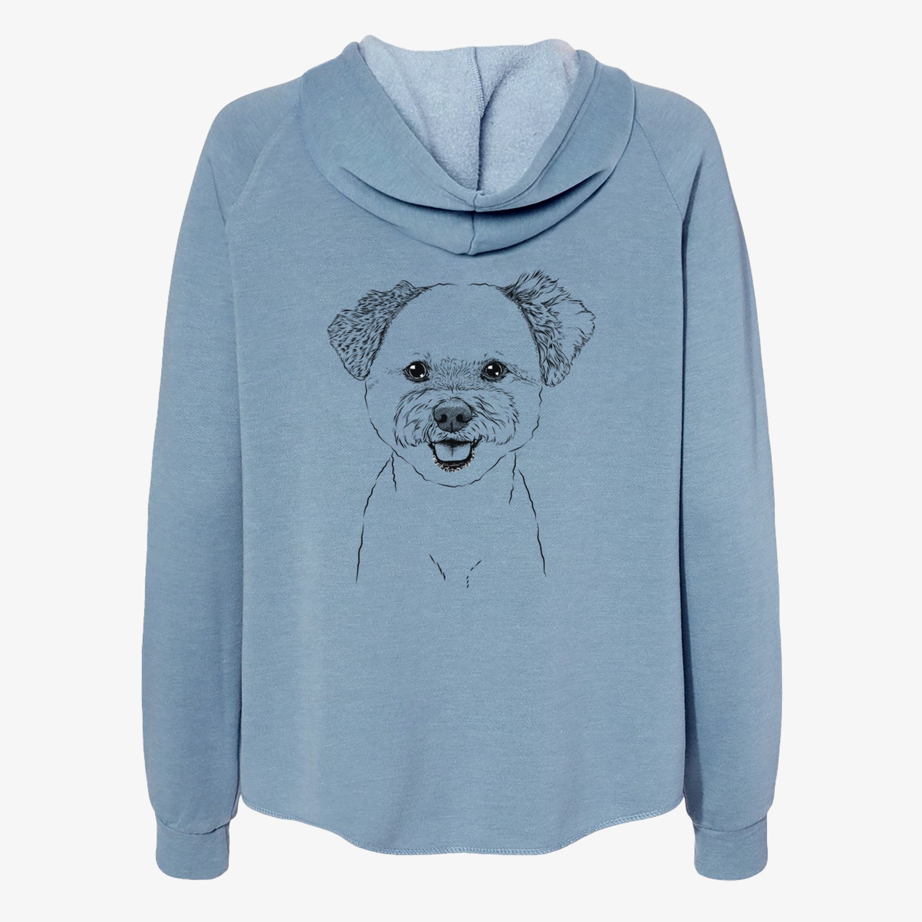 Chippy the Mixed Breed - Women's Cali Wave Zip-Up Sweatshirt