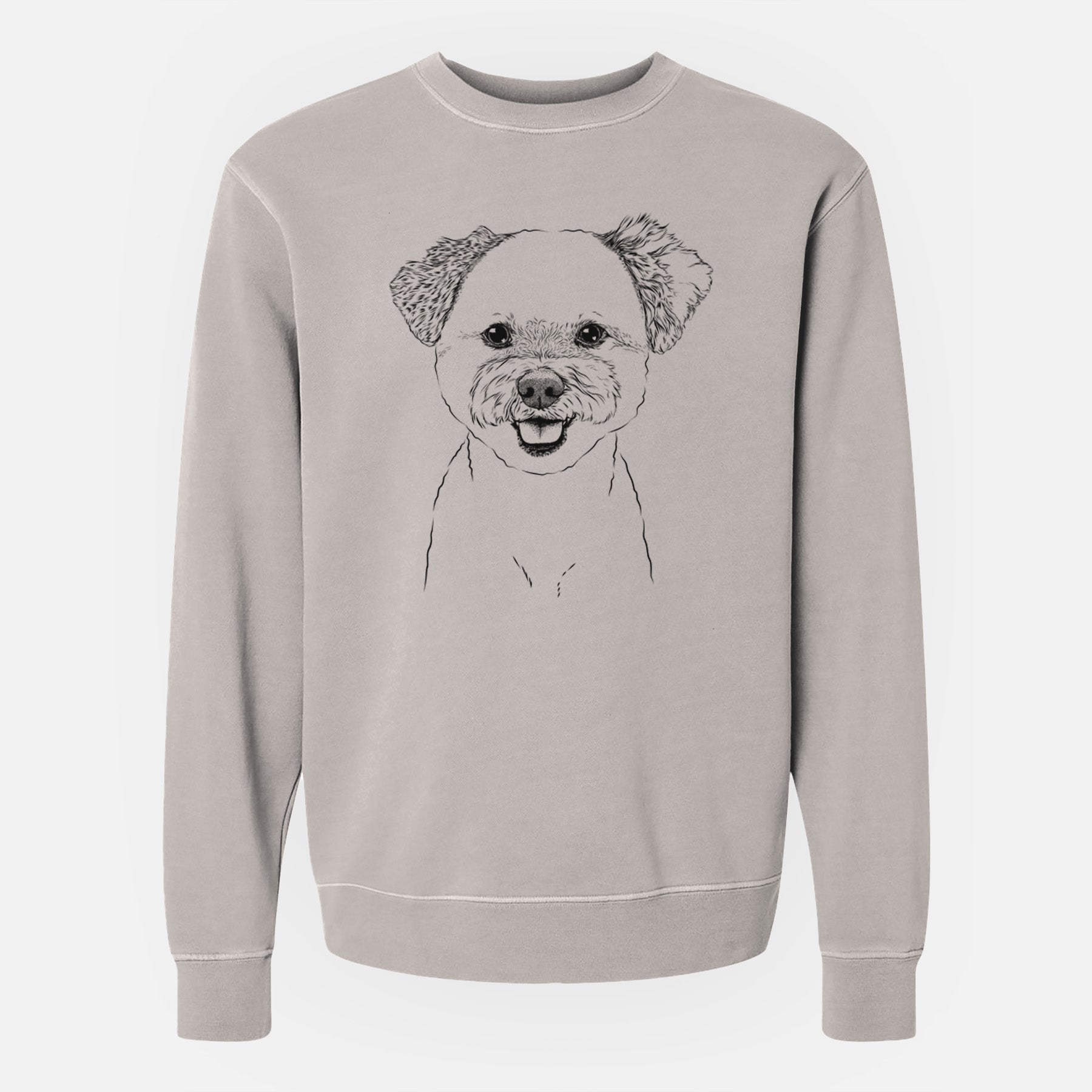 Bare Chippy the Mixed Breed - Unisex Pigment Dyed Crew Sweatshirt