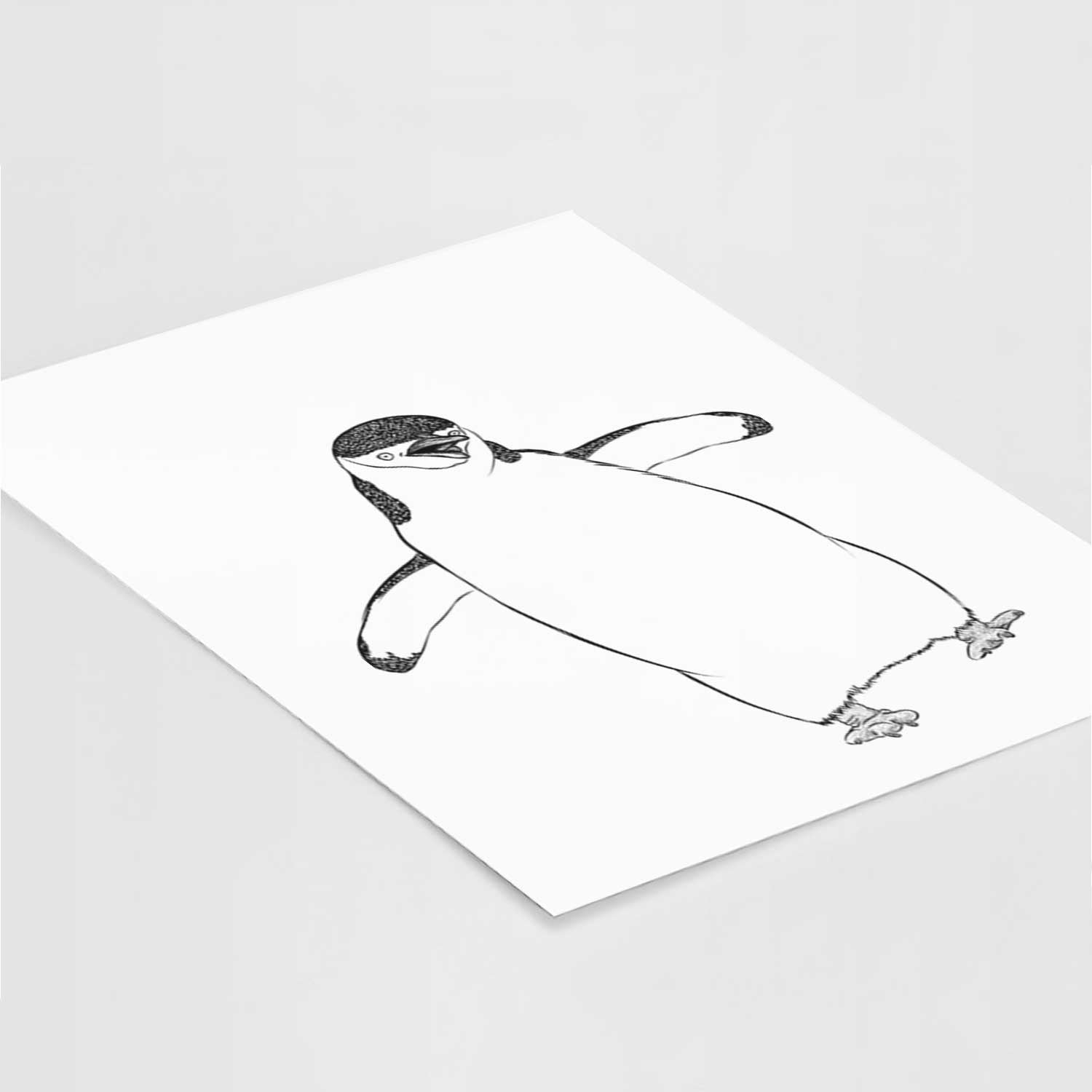 Chive the Chinstrap Penguin Art Print