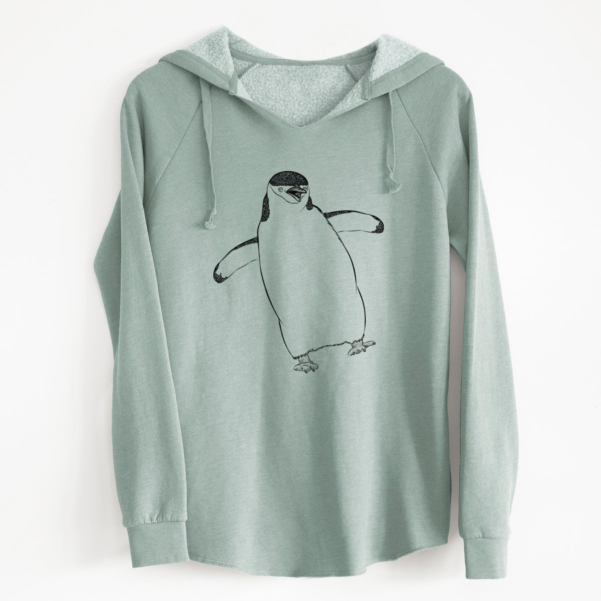 Bare Chive the Chinstrap Penguin - Cali Wave Hooded Sweatshirt