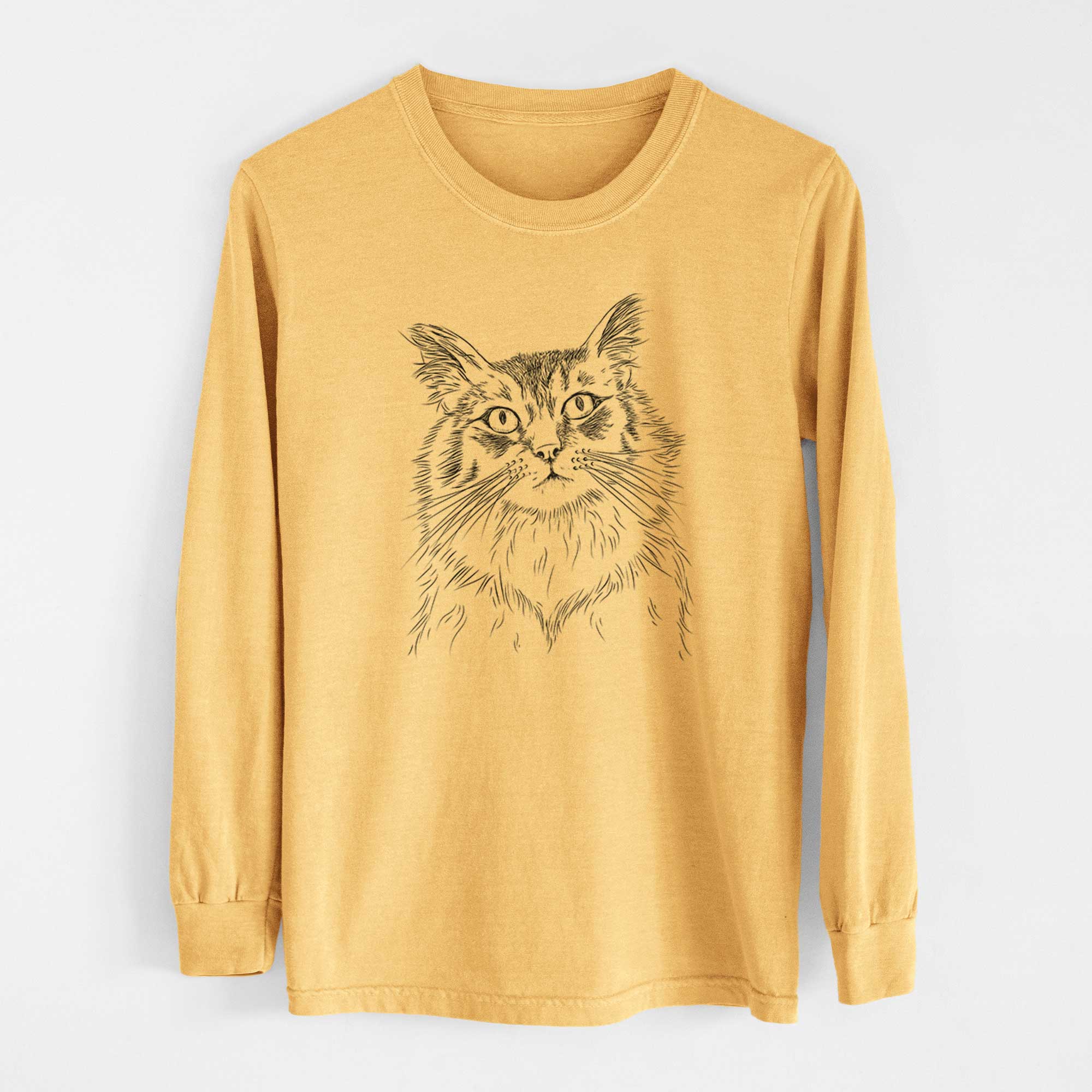 Bare Chloe the Tabby Cat - Heavyweight 100% Cotton Long Sleeve