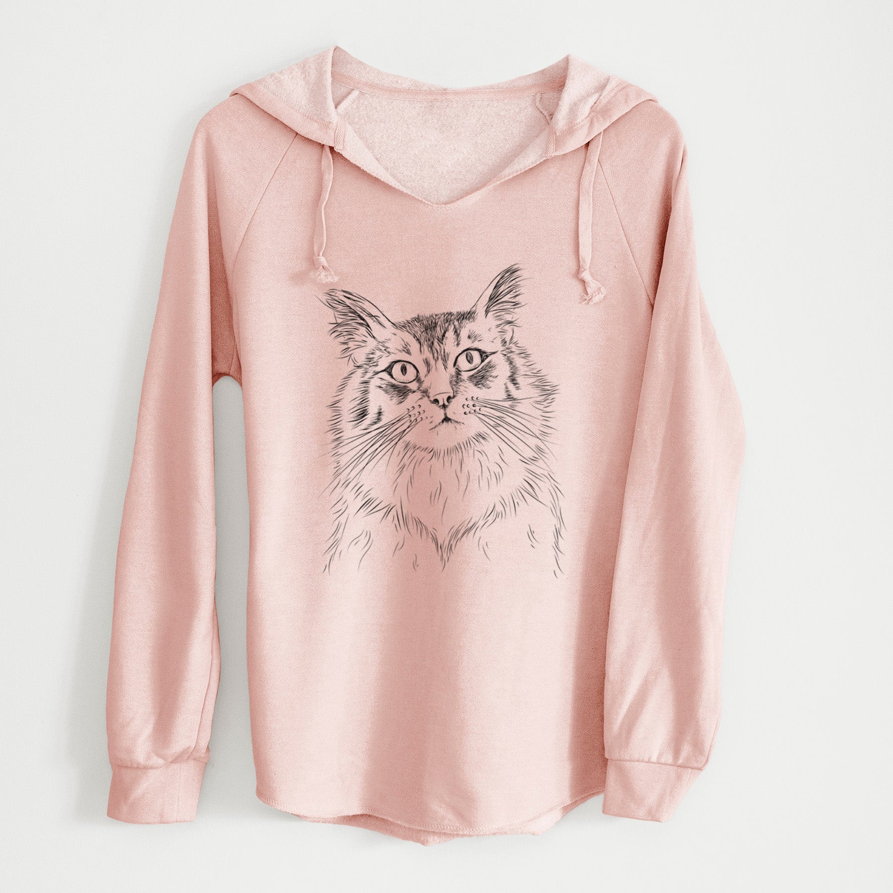 Bare Chloe the Tabby Cat - Cali Wave Hooded Sweatshirt