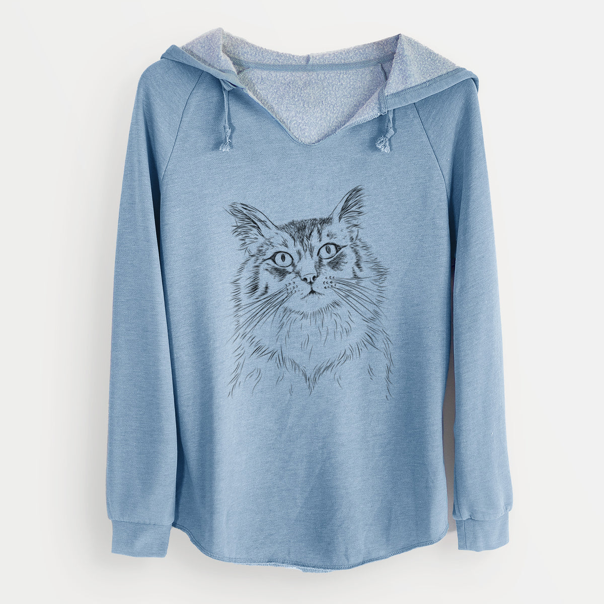 Bare Chloe the Tabby Cat - Cali Wave Hooded Sweatshirt