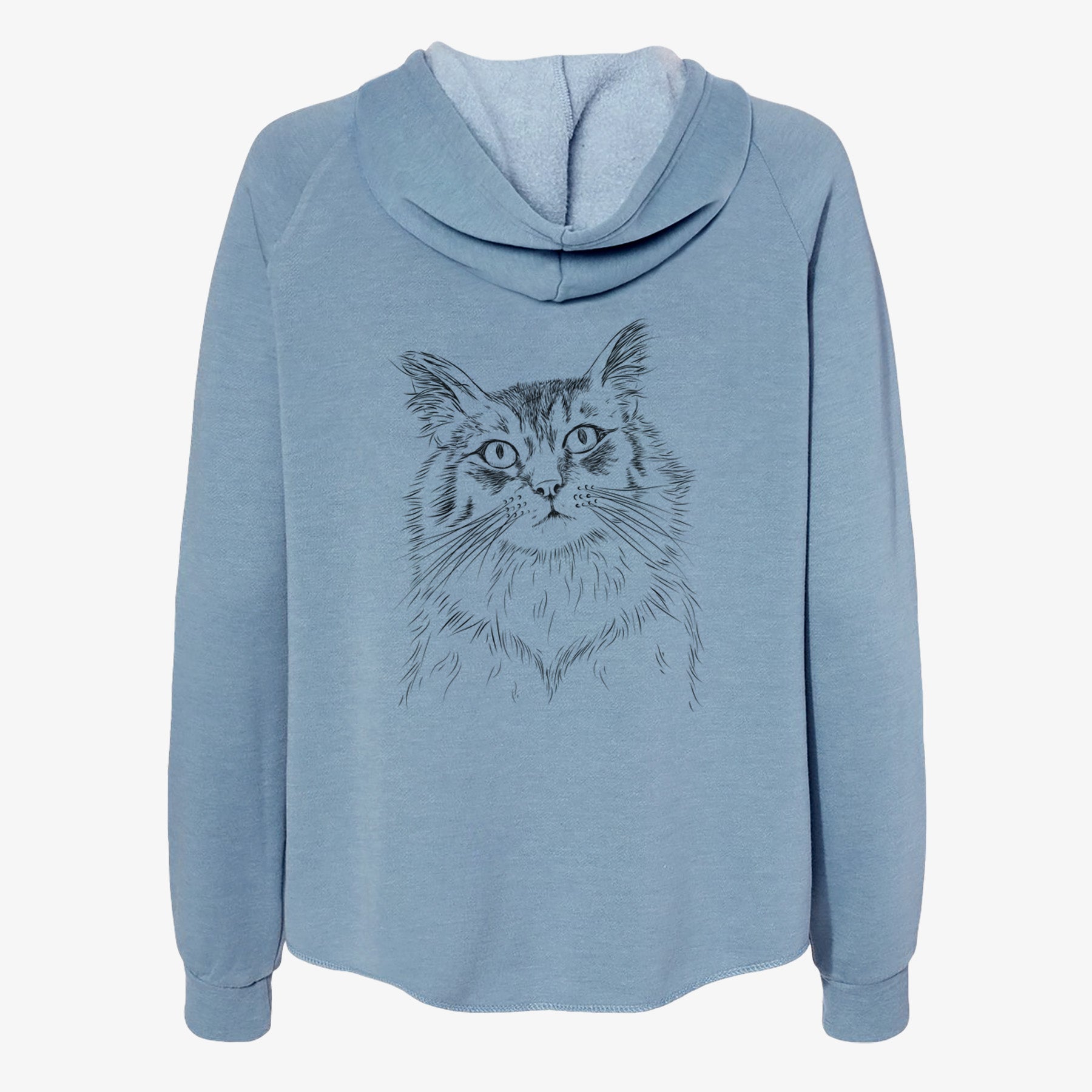 Chloe the Tabby Cat - Women's Cali Wave Zip-Up Sweatshirt